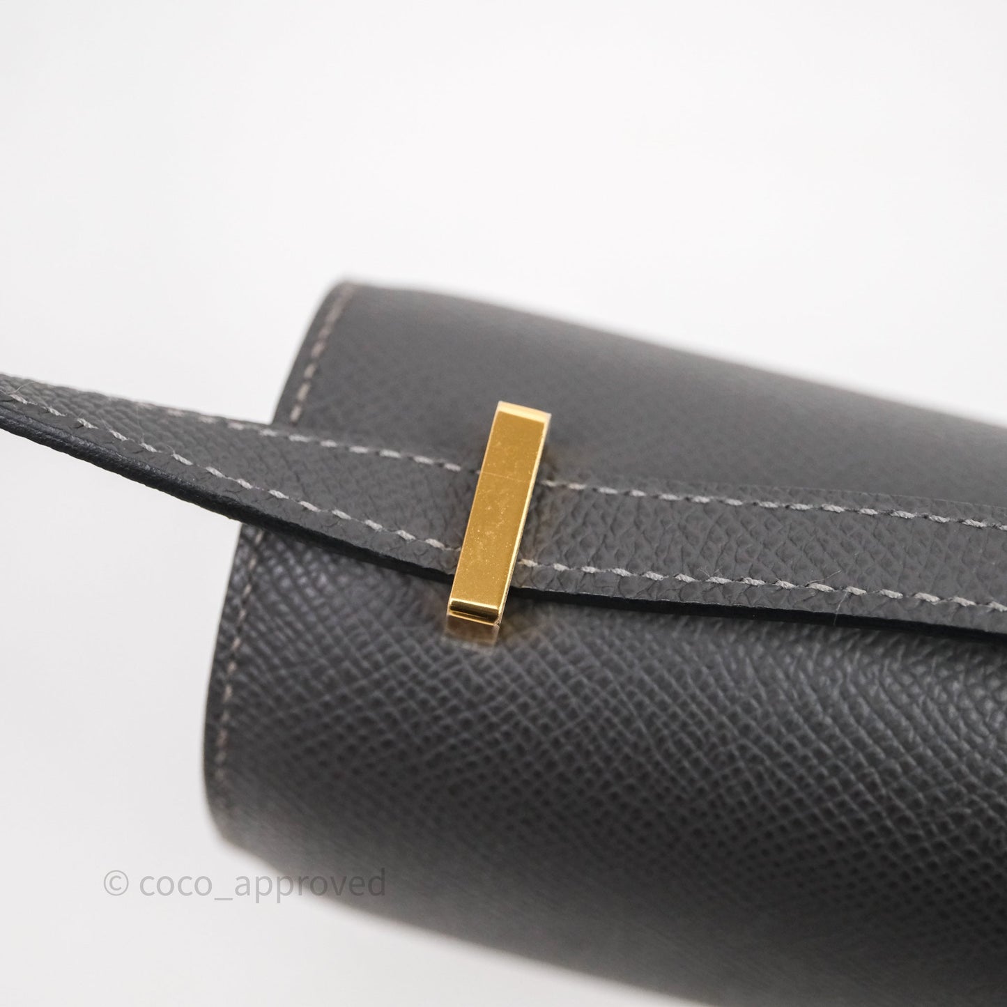 Hermès Constance Mini 18cm Graphite 88 Epsom Gold Hardware