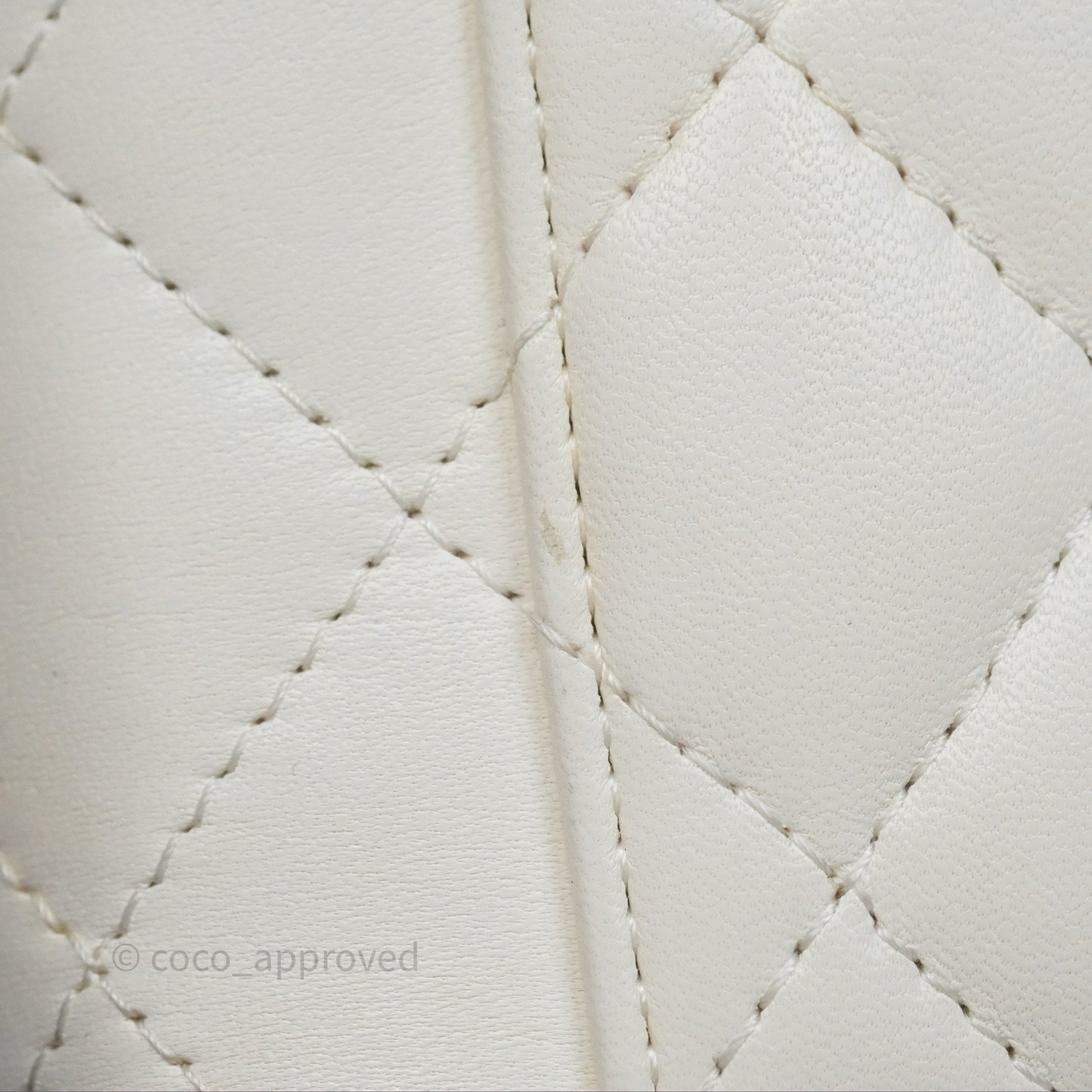 Chanel Mini Pearl Crush Vanity With Chain Ivory White Aged Gold Hardware