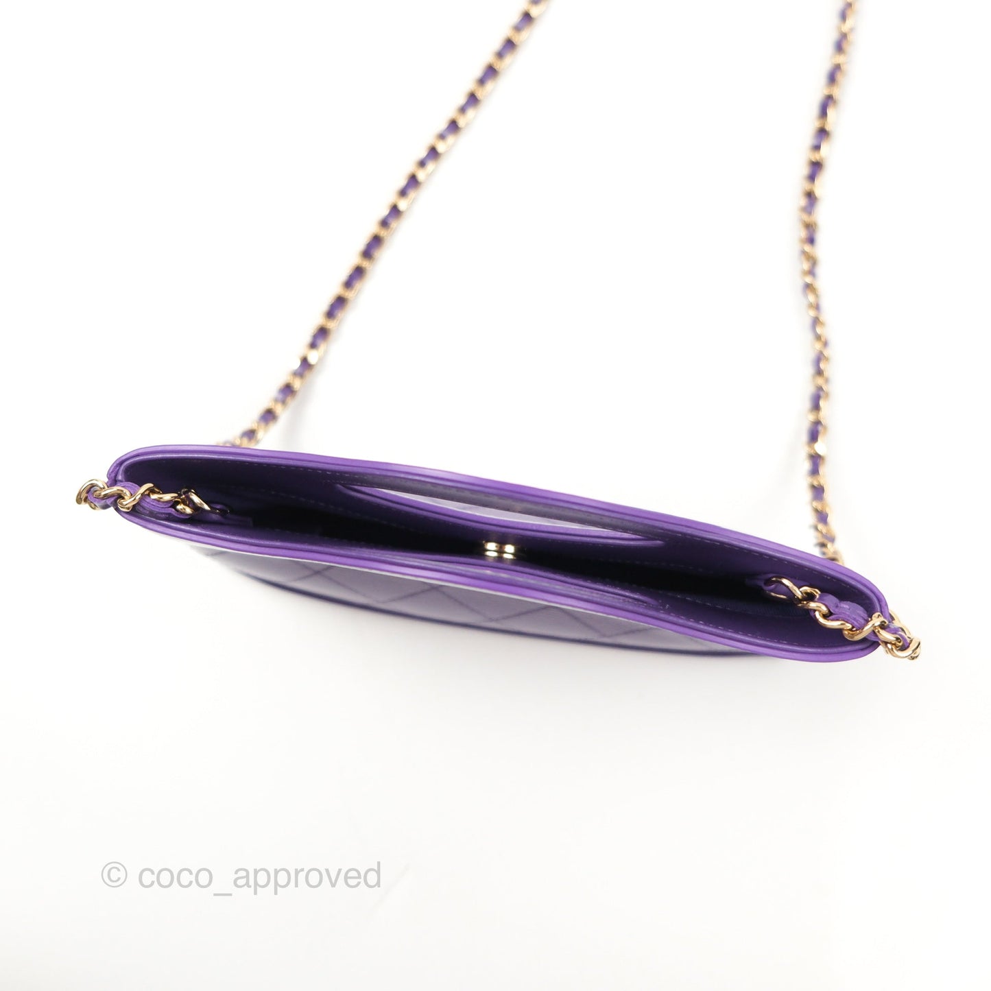 Chanel Nano 31 Purple Gold Hardware 24C