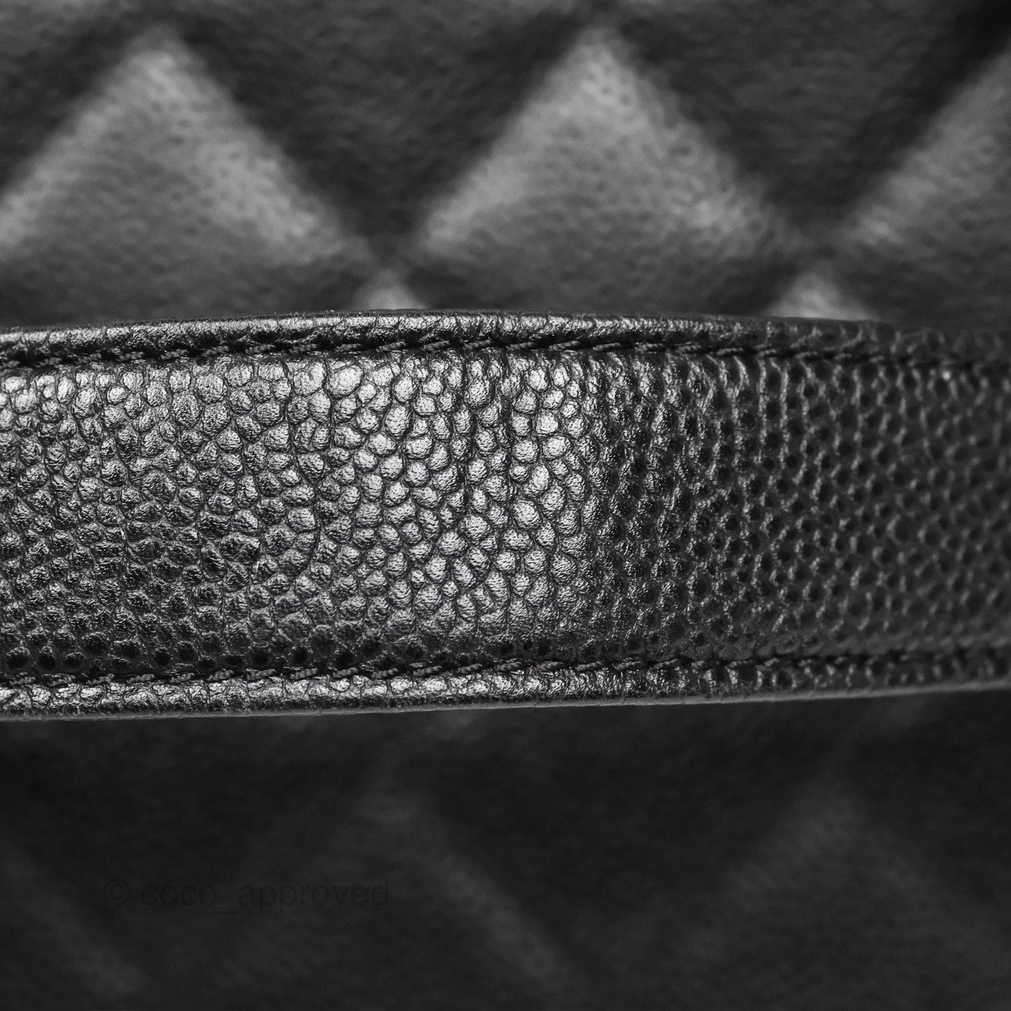 Chanel GST Black Caviar Silver Hardware