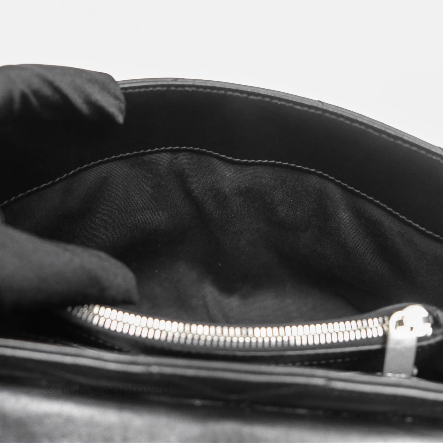 Saint Laurent Loulou Small Flap Bag Black Silver Hardware