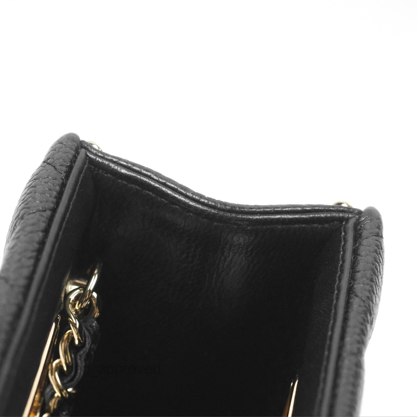 Chanel Evening Bag Caviar Black Gold Hardware 22S