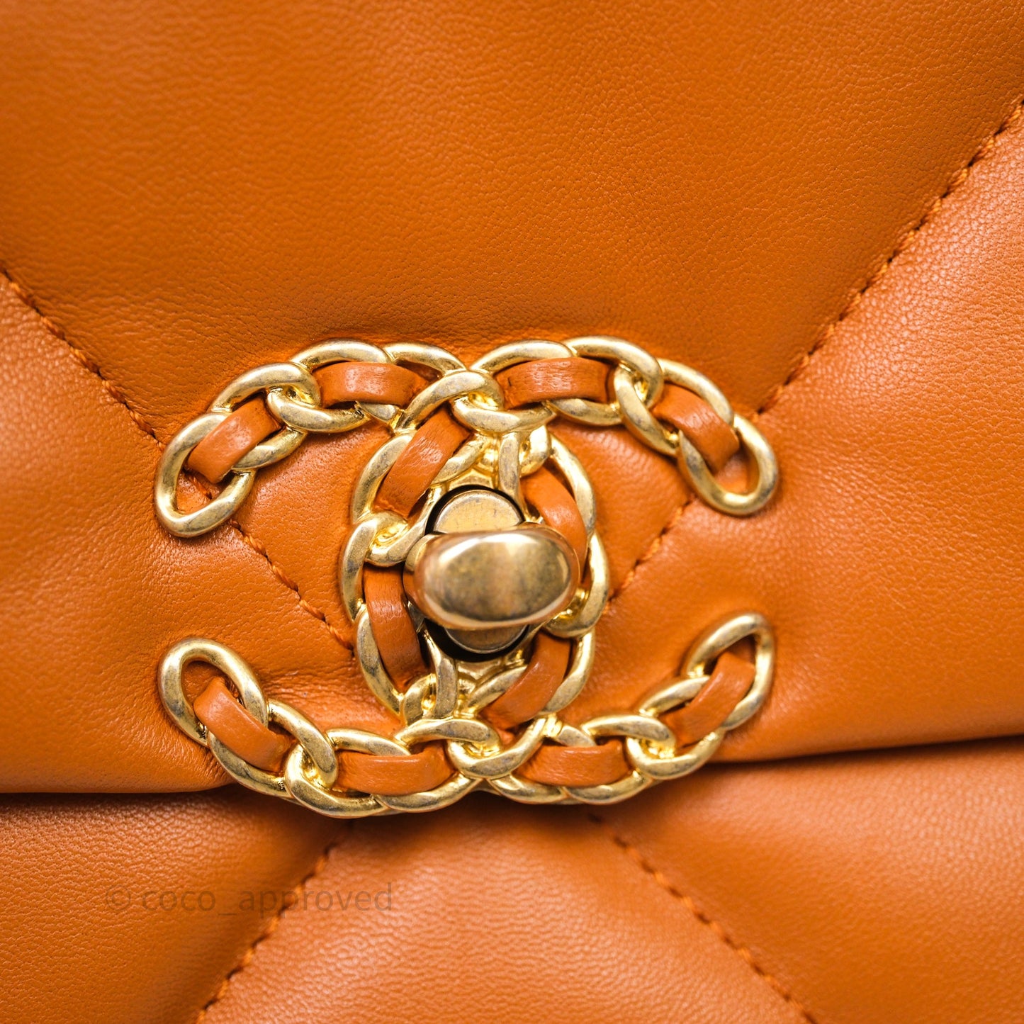 Chanel 19 Small Caramel Mixed Hardware