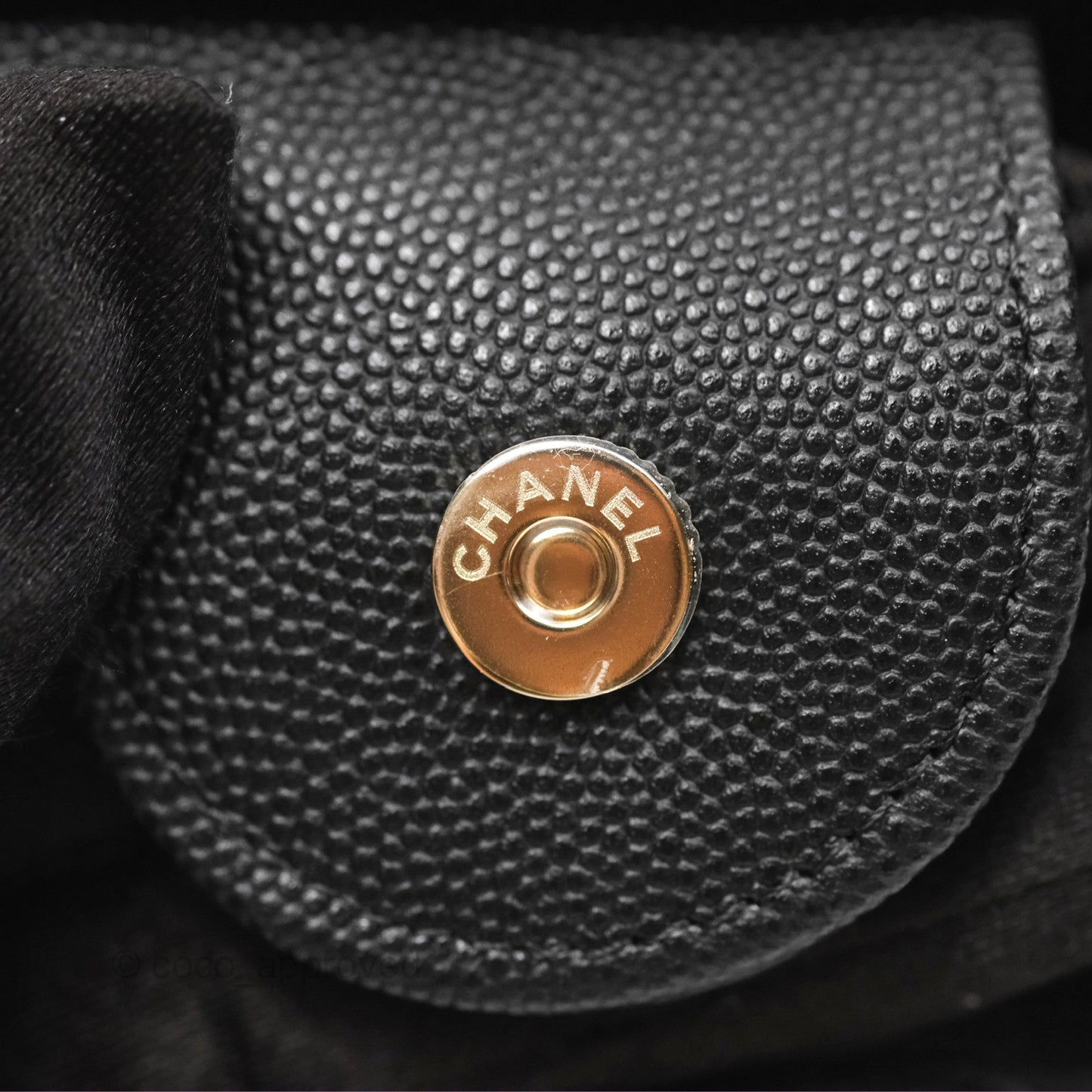 Chanel Mini Bucket Tote Black Caviar Gold Hardware 22S