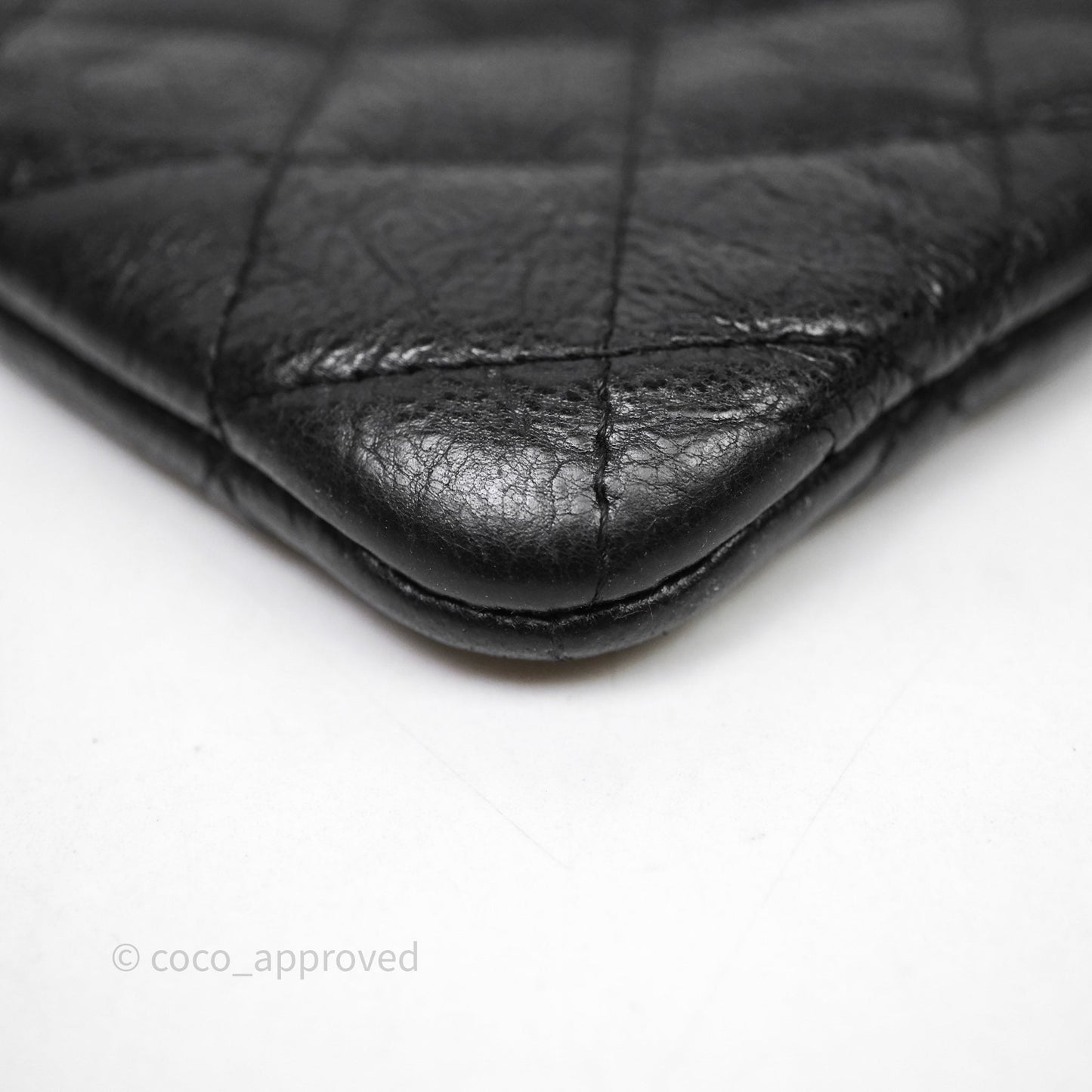 Chanel Quilted Mini O Case So Black Calfskin