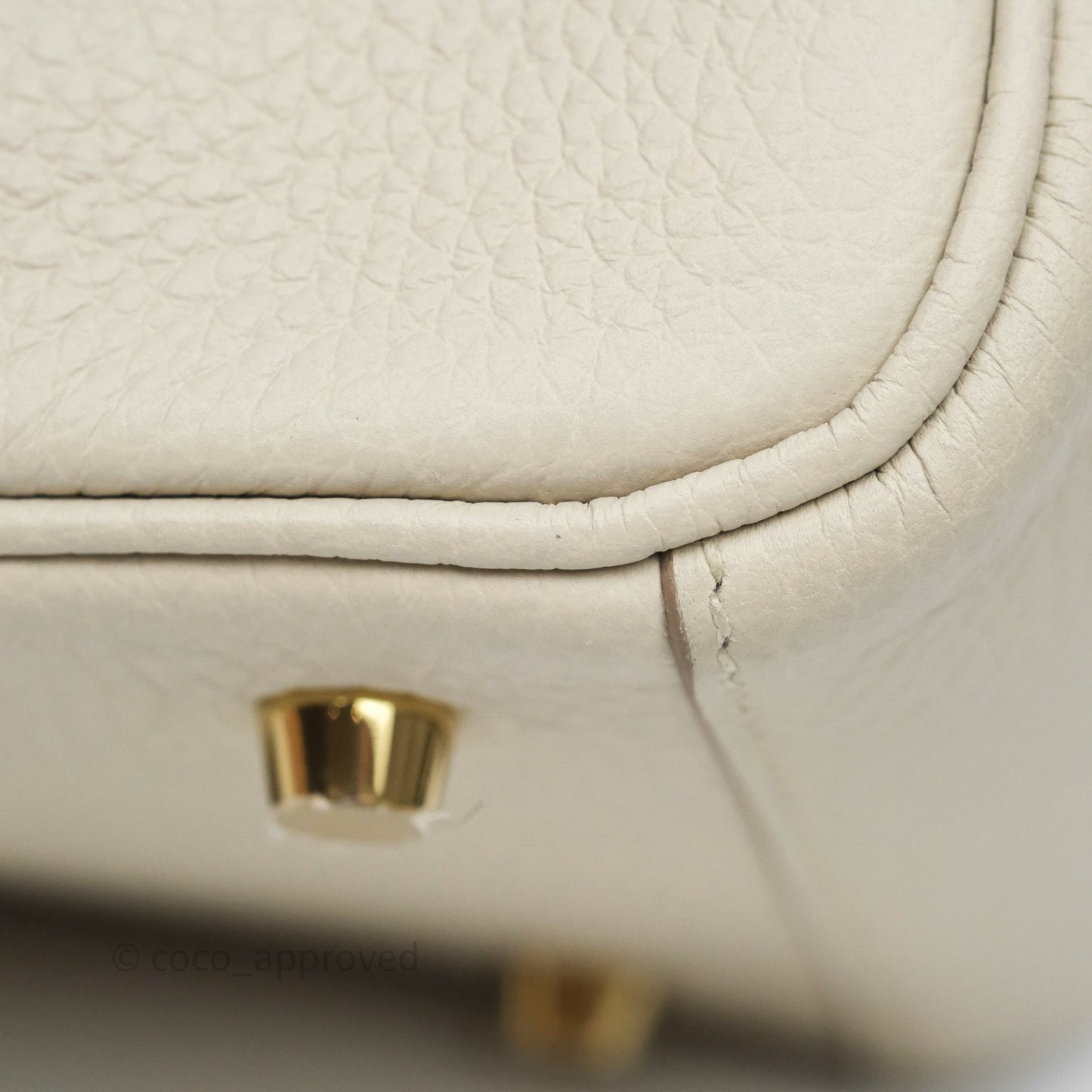 Hermès Lindy 26 Beton 8L Clemence Gold Hardware