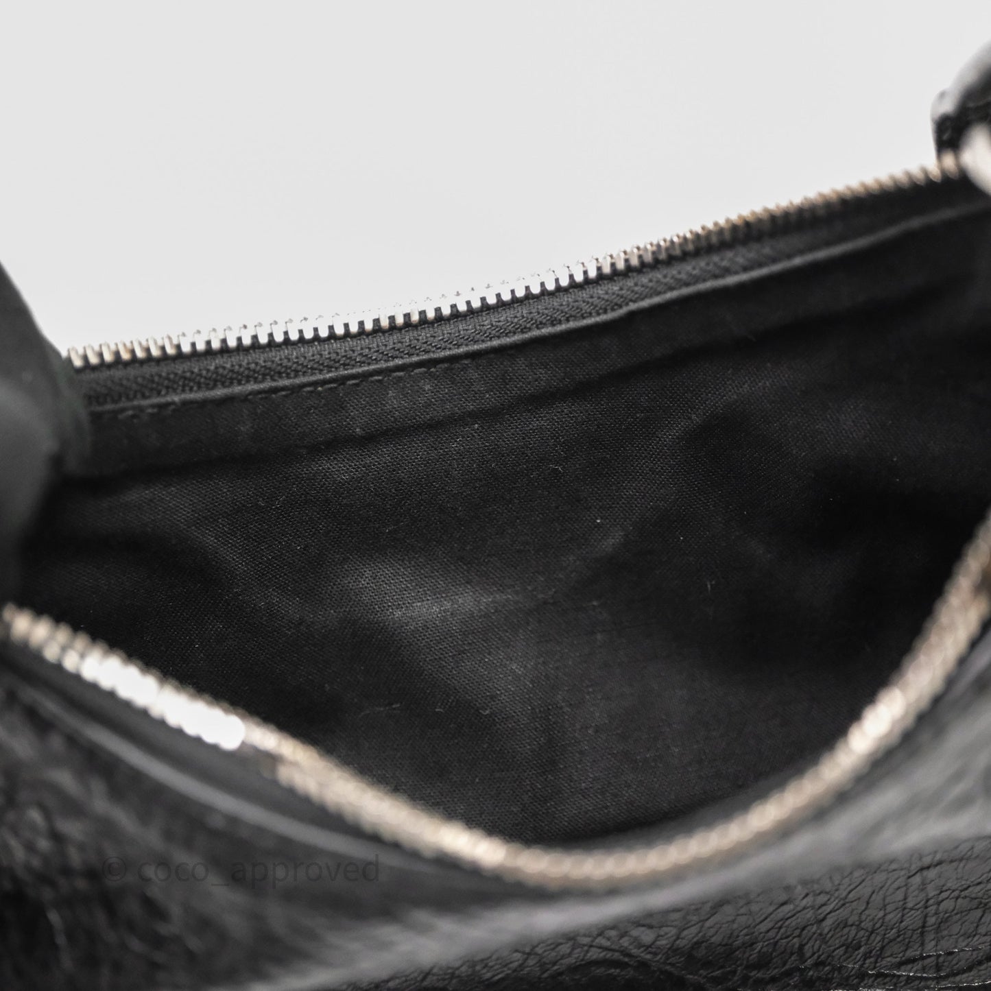 Balenciaga Le Cagole Shoulder Bag Black Calfskin Silver Hardware