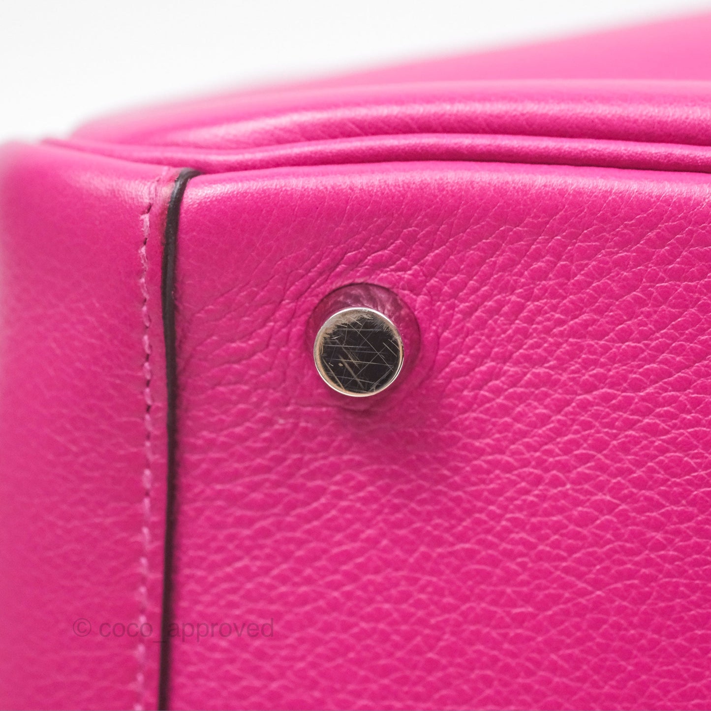Hermès Lindy 26 Rose Pourpre Evercolor Palladium Hardware