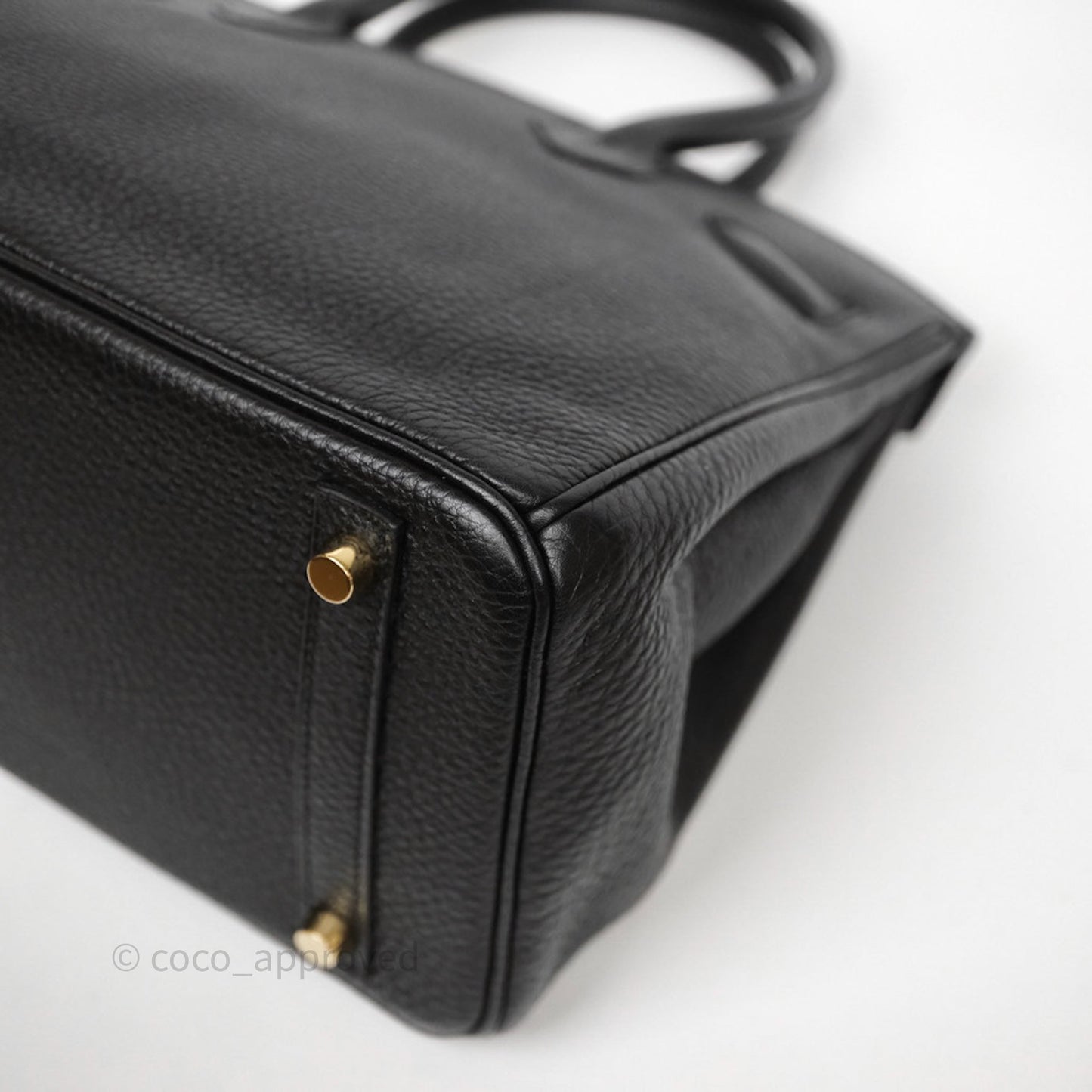 Hermès Birkin 30 Black Noir 89 Togo Gold Hardware