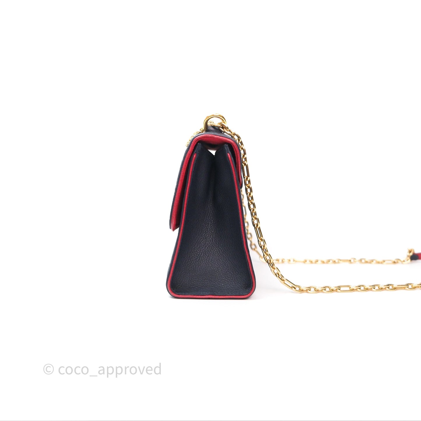 Louis Vuitton Empreinte Saint Sulpice PM Marine Rouge Gold Hardware