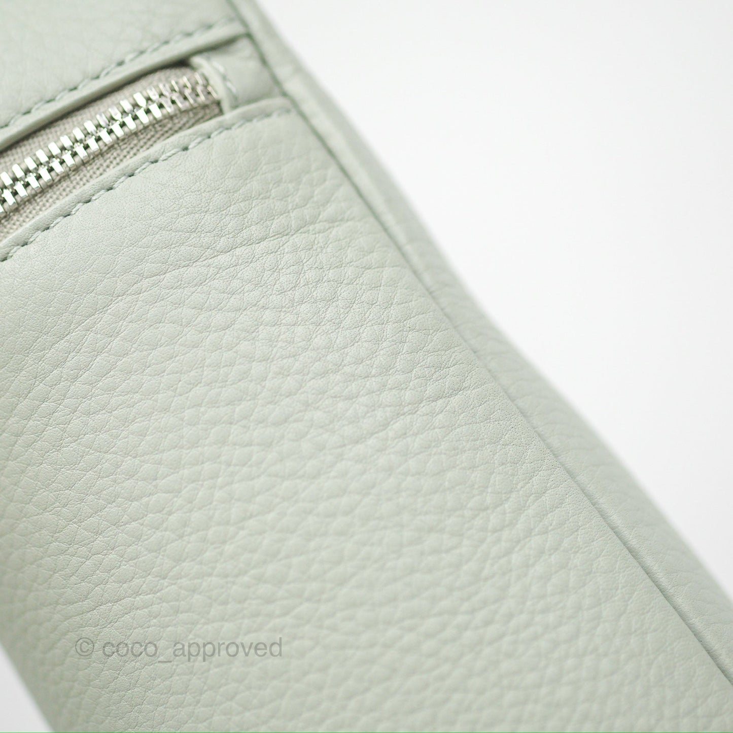 Loro Piana Extra Pocket Backpack L23.5 Eucalyptus Silver Hardware