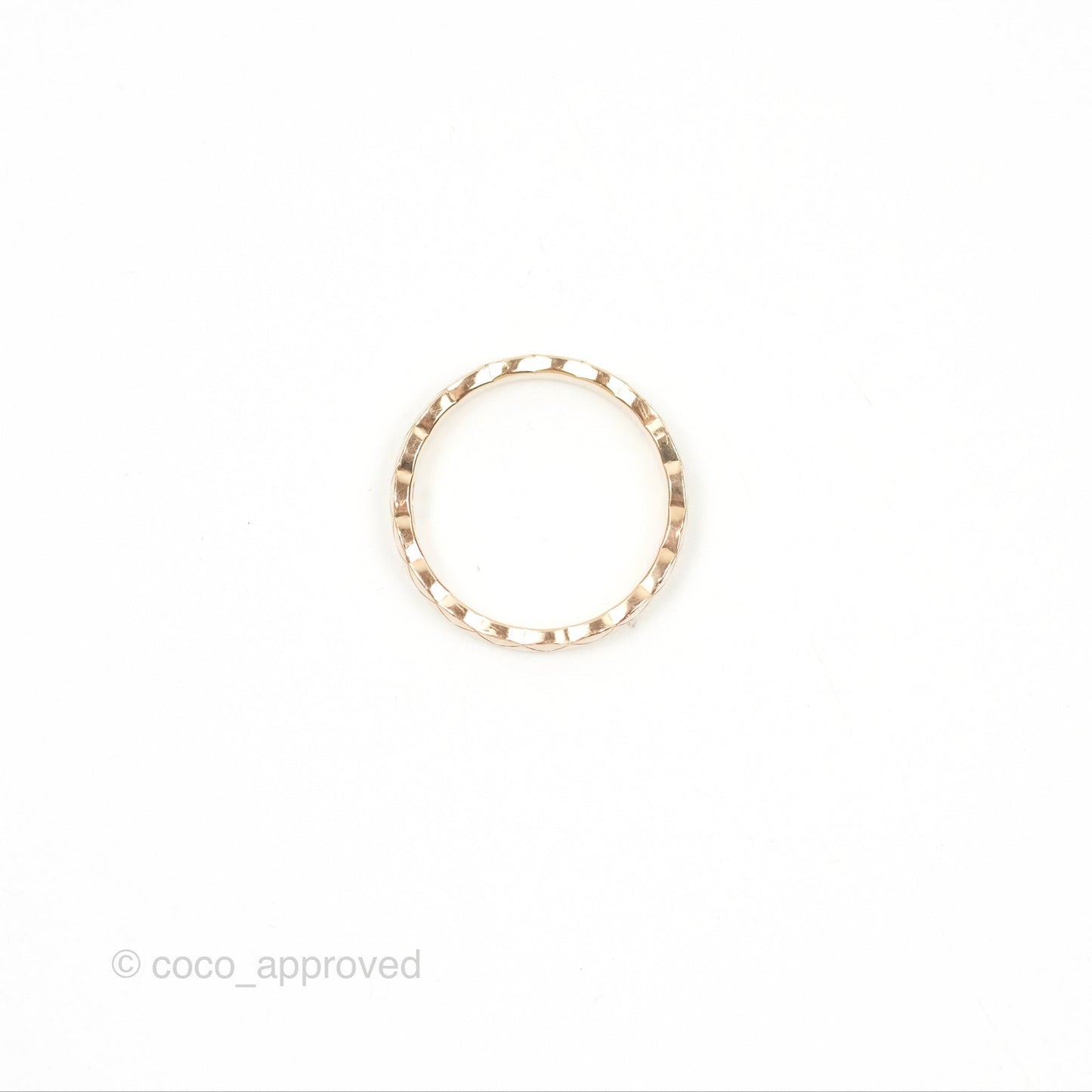 Chanel Coco Crush Ring 18K Beige Gold Size 57