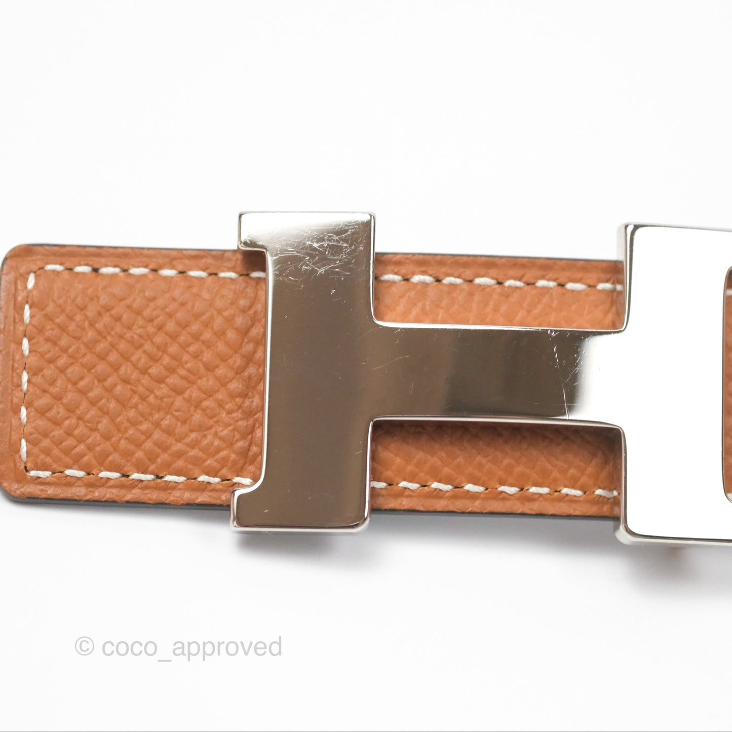 Hermès Constance Belt Buckle & Reversible Leather Strap Size 75