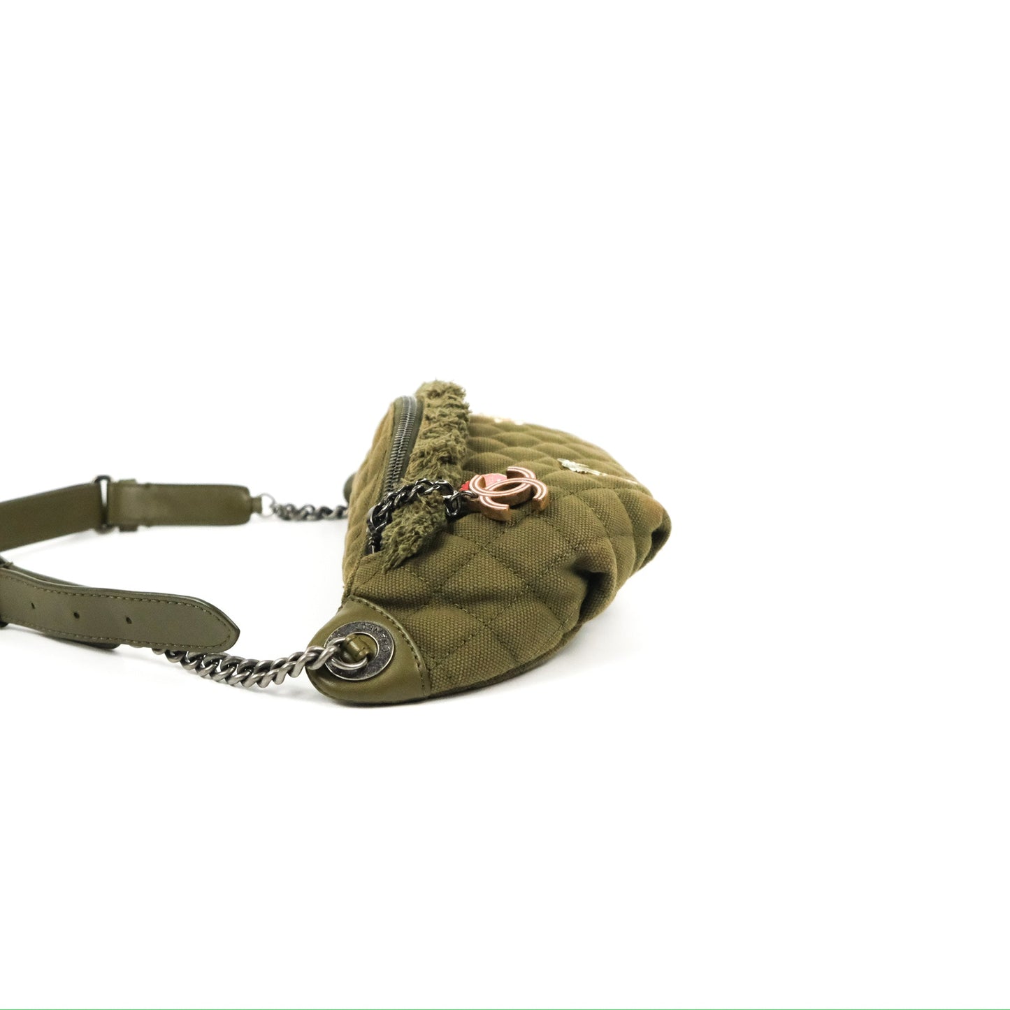 Chanel Coco Cuba Charms Waist Bag Khaki 17C