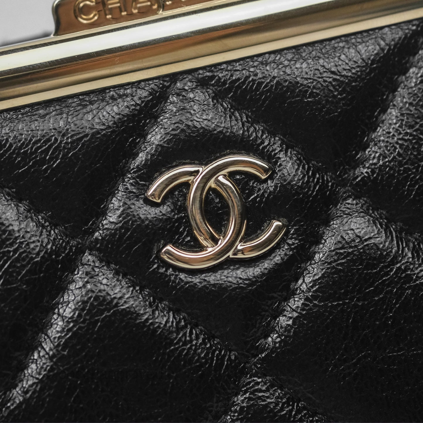 Chanel Clutch on Chain Black Calfskin Gold Hardware