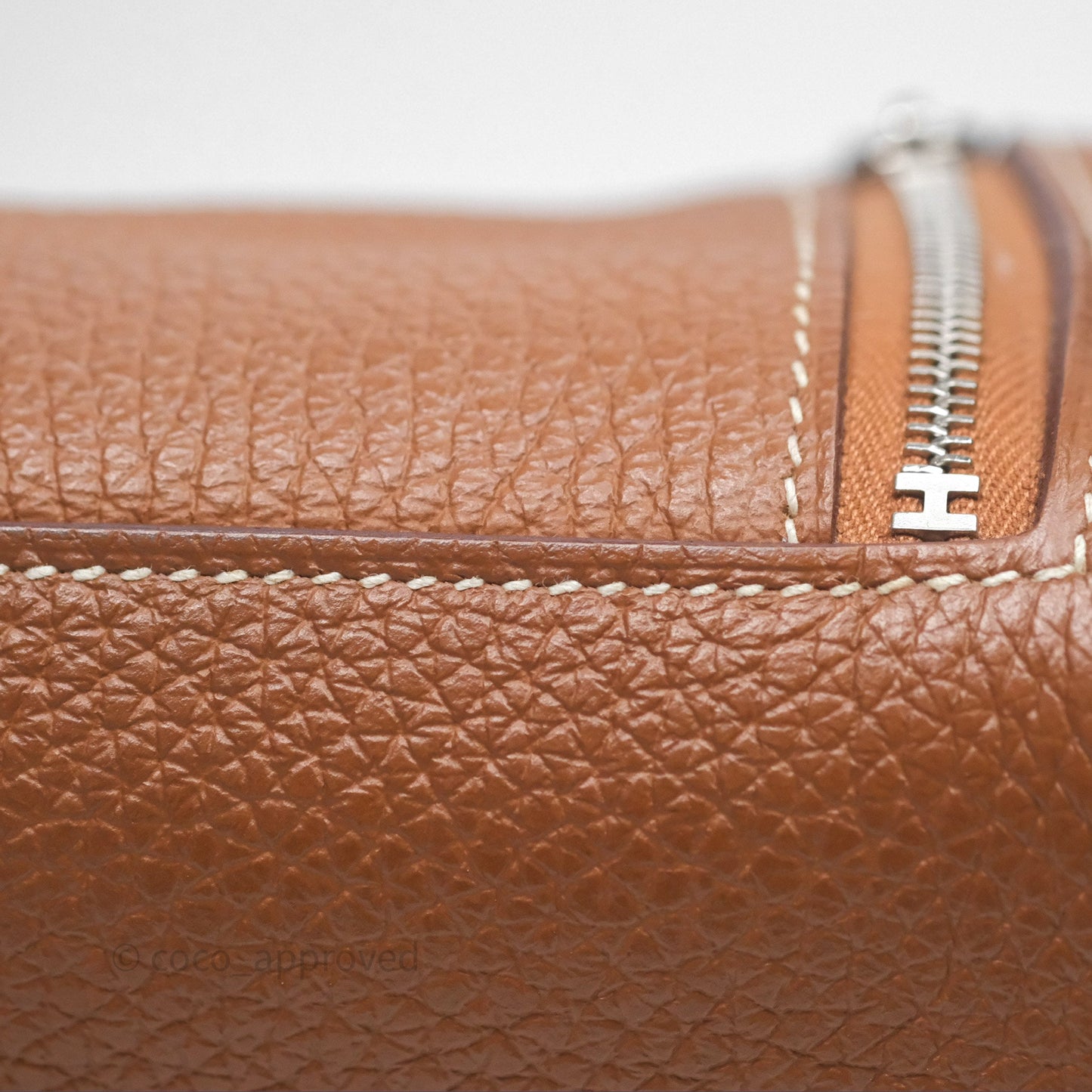 Hermès Mini Lindy 20 Gold Clemence Palladium Hardware