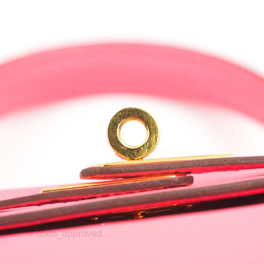 Hermès Retourne Kelly 25 Veau Swift Rose Azalee Gold Hardware