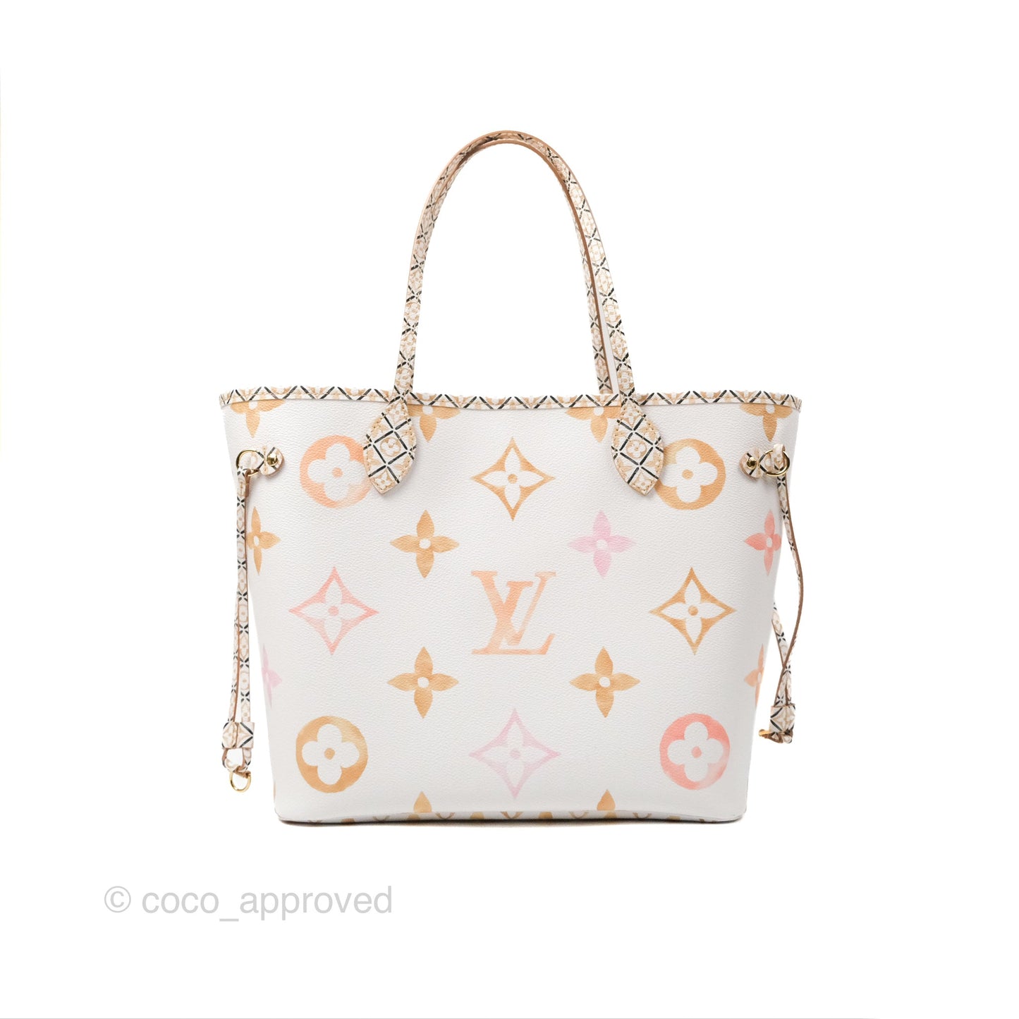 Louis Vuitton Monogram Giant Neverfull MM Beige
