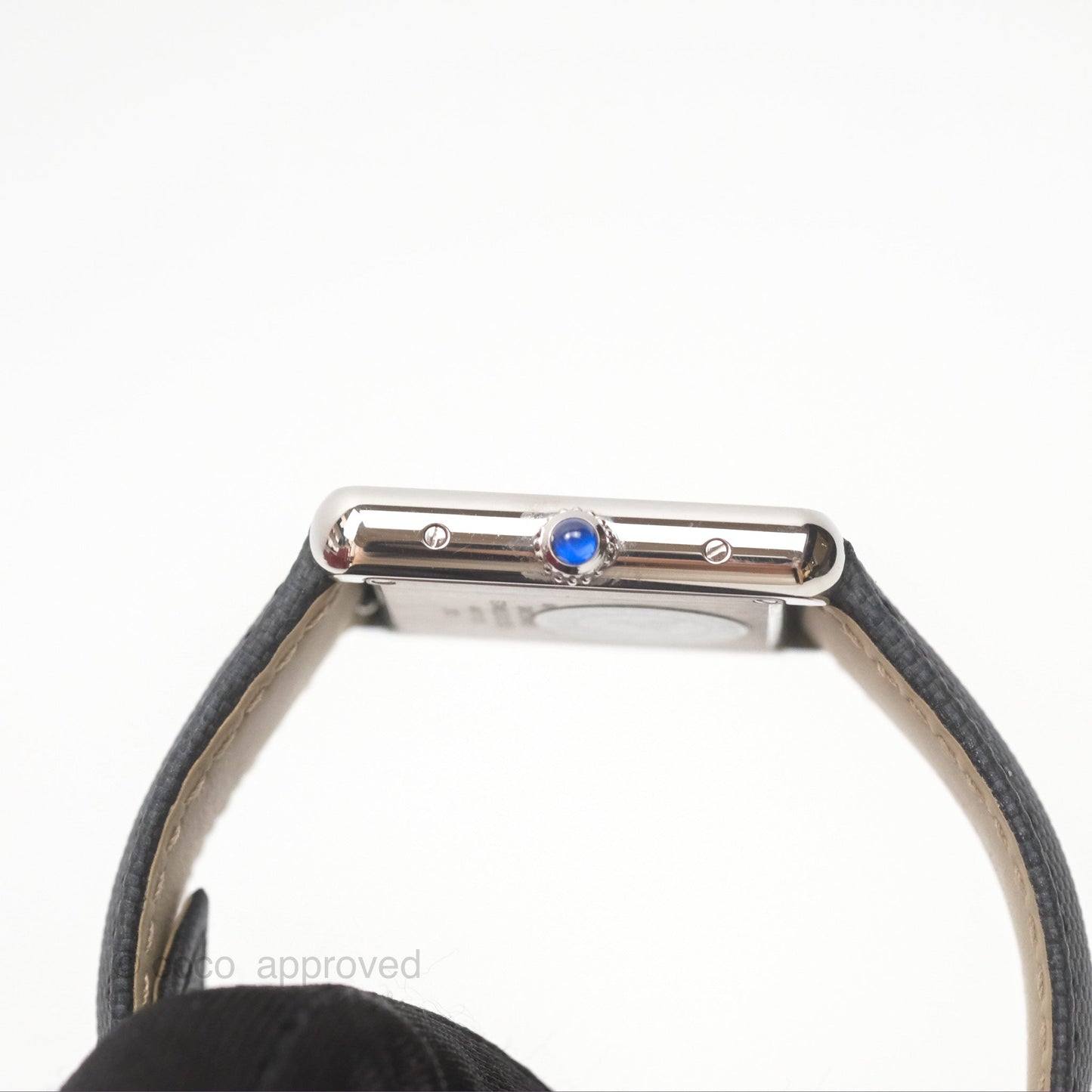 Cartier Tank Solo Watch Small Model Steel Black