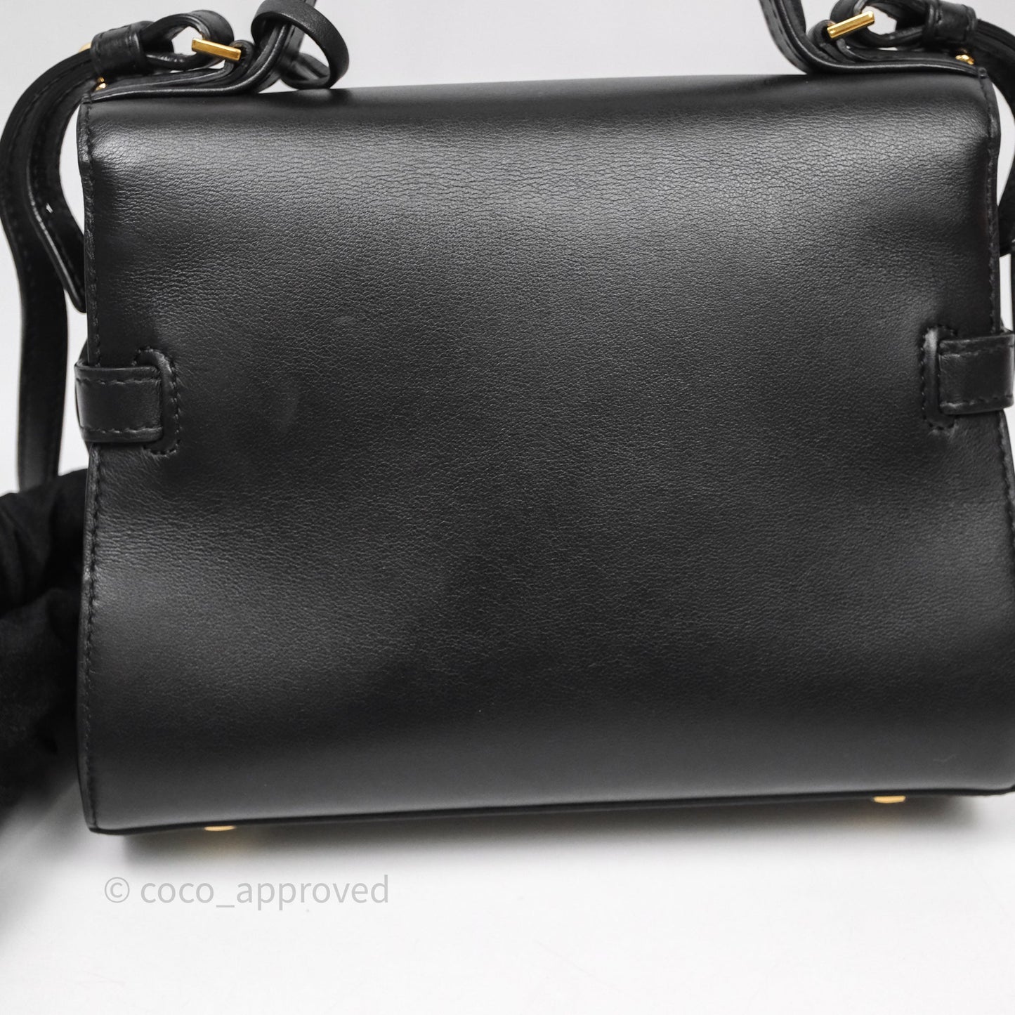 Delvaux Tempête Mini Black Calfskin Gold Hardware