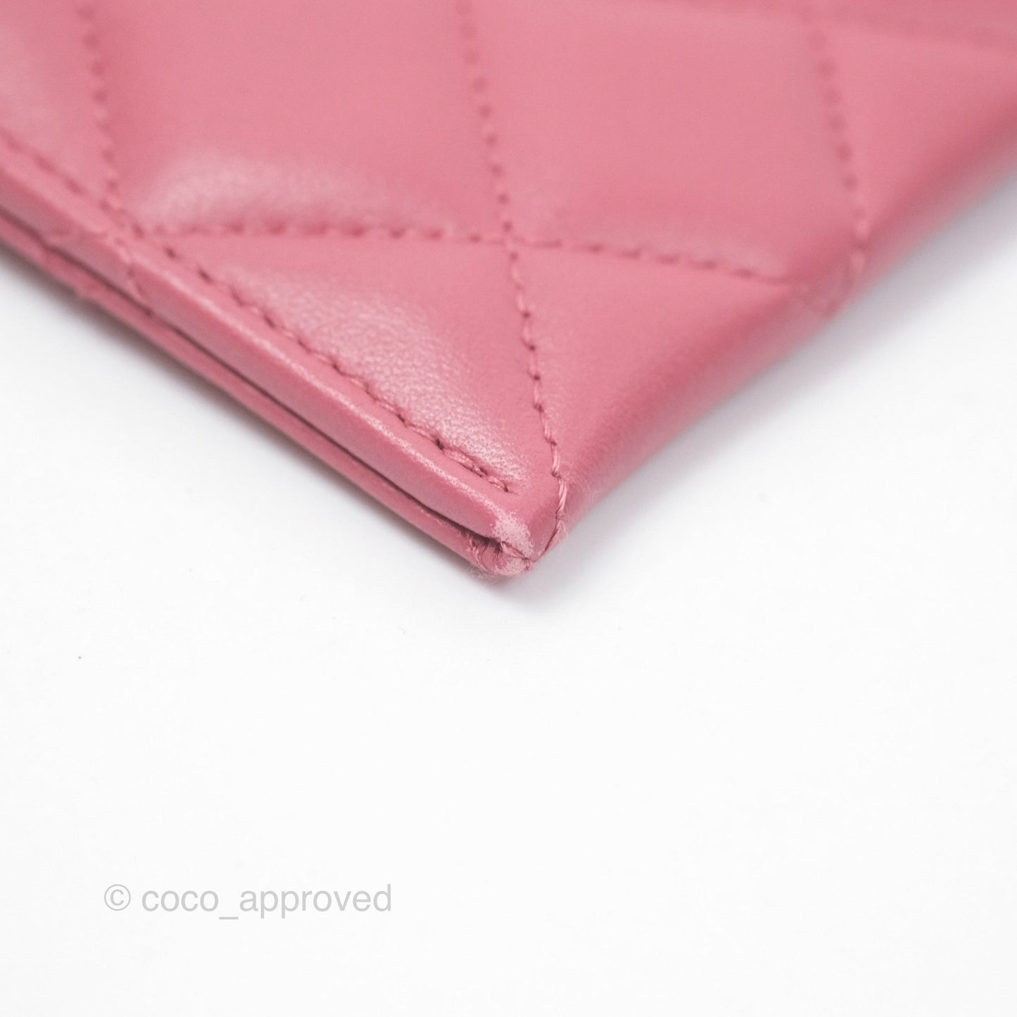 Chanel Boy Long Pouch Wallet Dusty Pink Lambskin Aged Gold Hardware