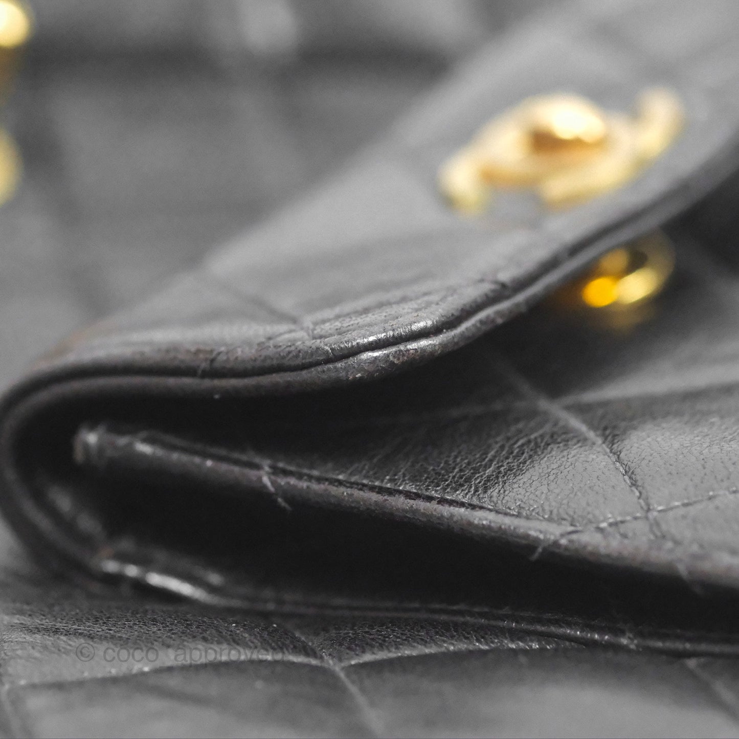 Chanel Vintage CC Duma Backpack Black Lambskin 24K Gold Hardware
