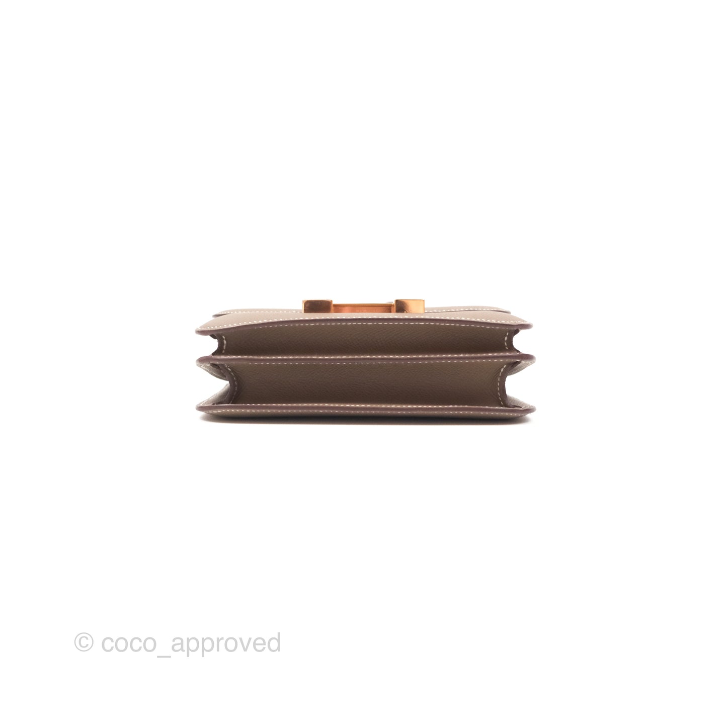 Hermès Constance Mini 18cm Mirror Etoupe 18 Epsom Rose Gold Hardware