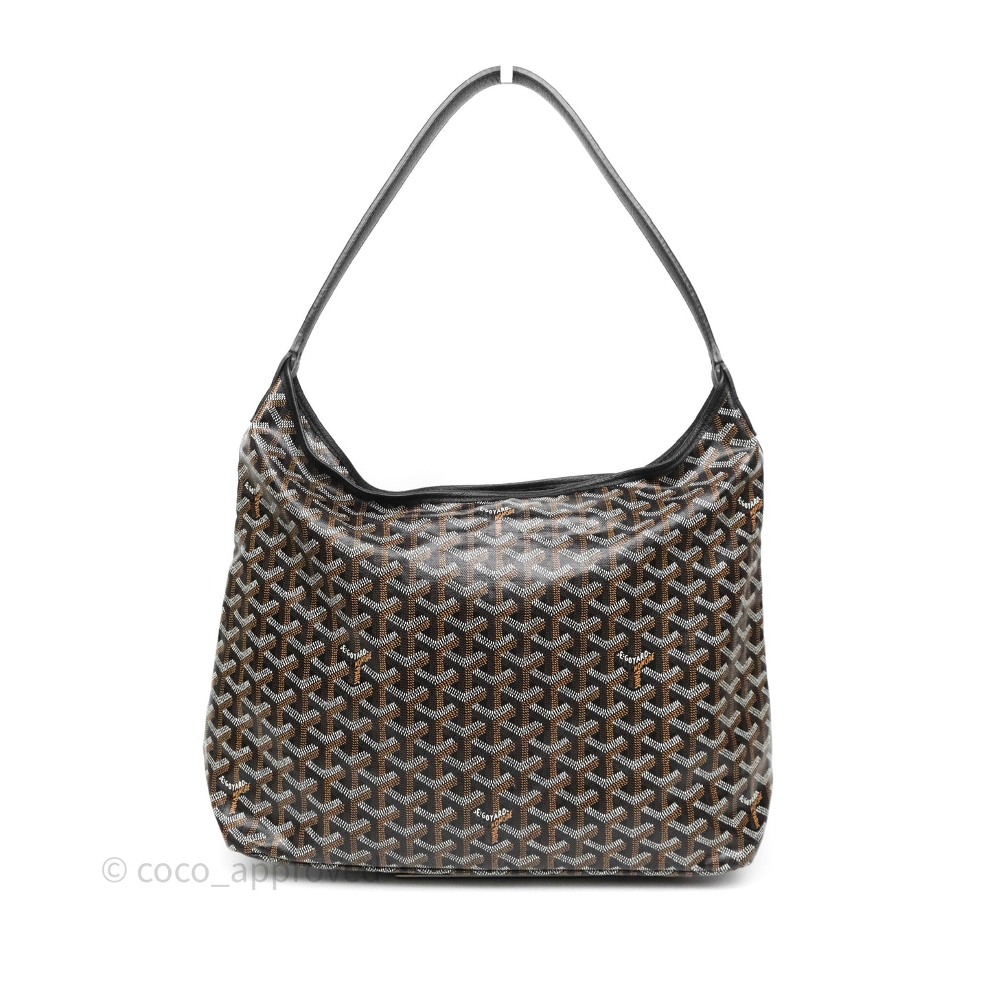 Goyard Bohème Hobo Bag Black Goyardine Canvas