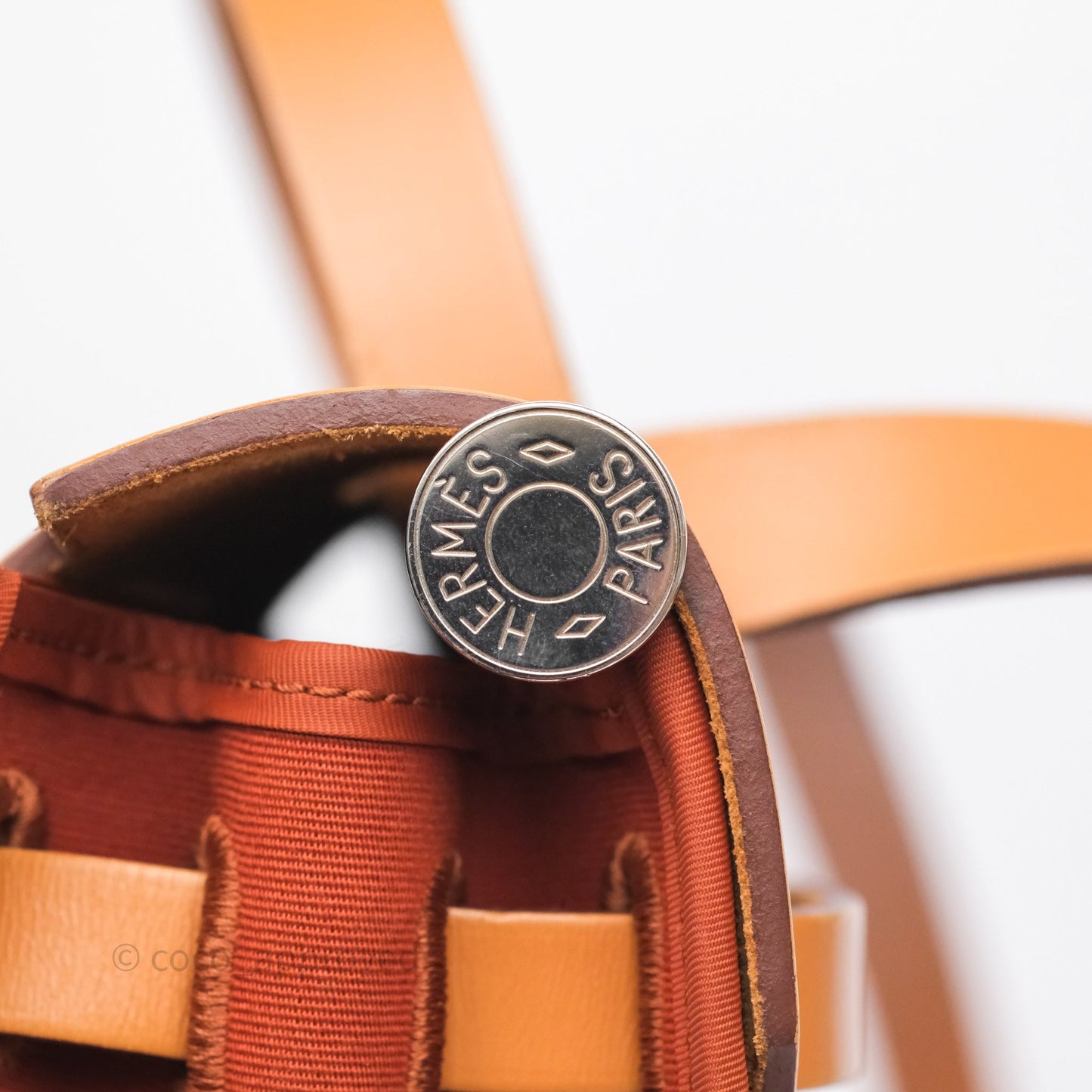Hermès Herbag Zip 31 Cuivre Canvas Palladium Hardware