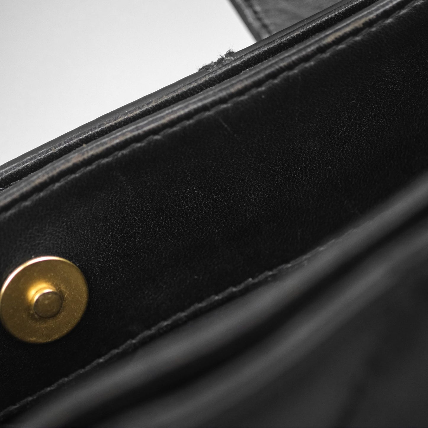 Chanel Vintage Quilted CC Tote Bag Matte Black Calfskin Gold Hardware