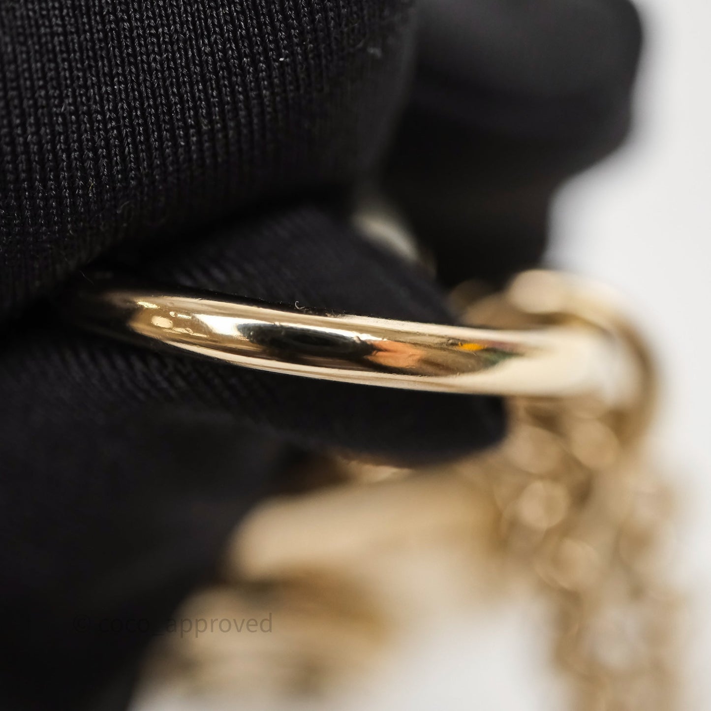 Chanel Metal CC Heart Locket Long Necklace Gold Tone 22C