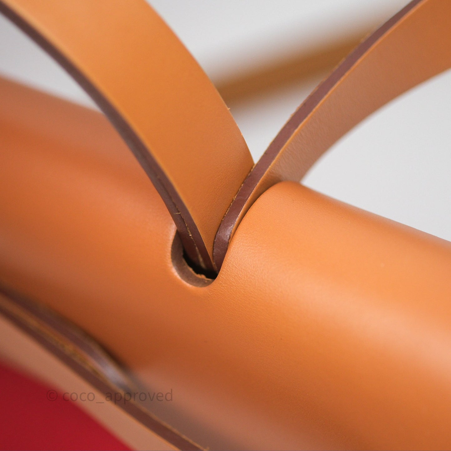 Hermès Herbag Zip 31 Red/Natural Canvas Palladium Hardware