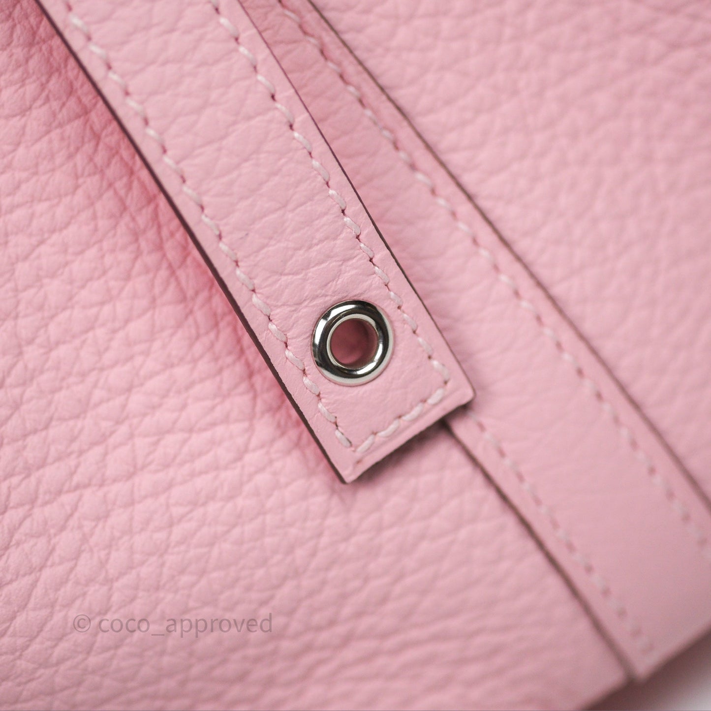 Hermès Picotin 18 Rose Sakura 3Q Clemence Palladium Hardware