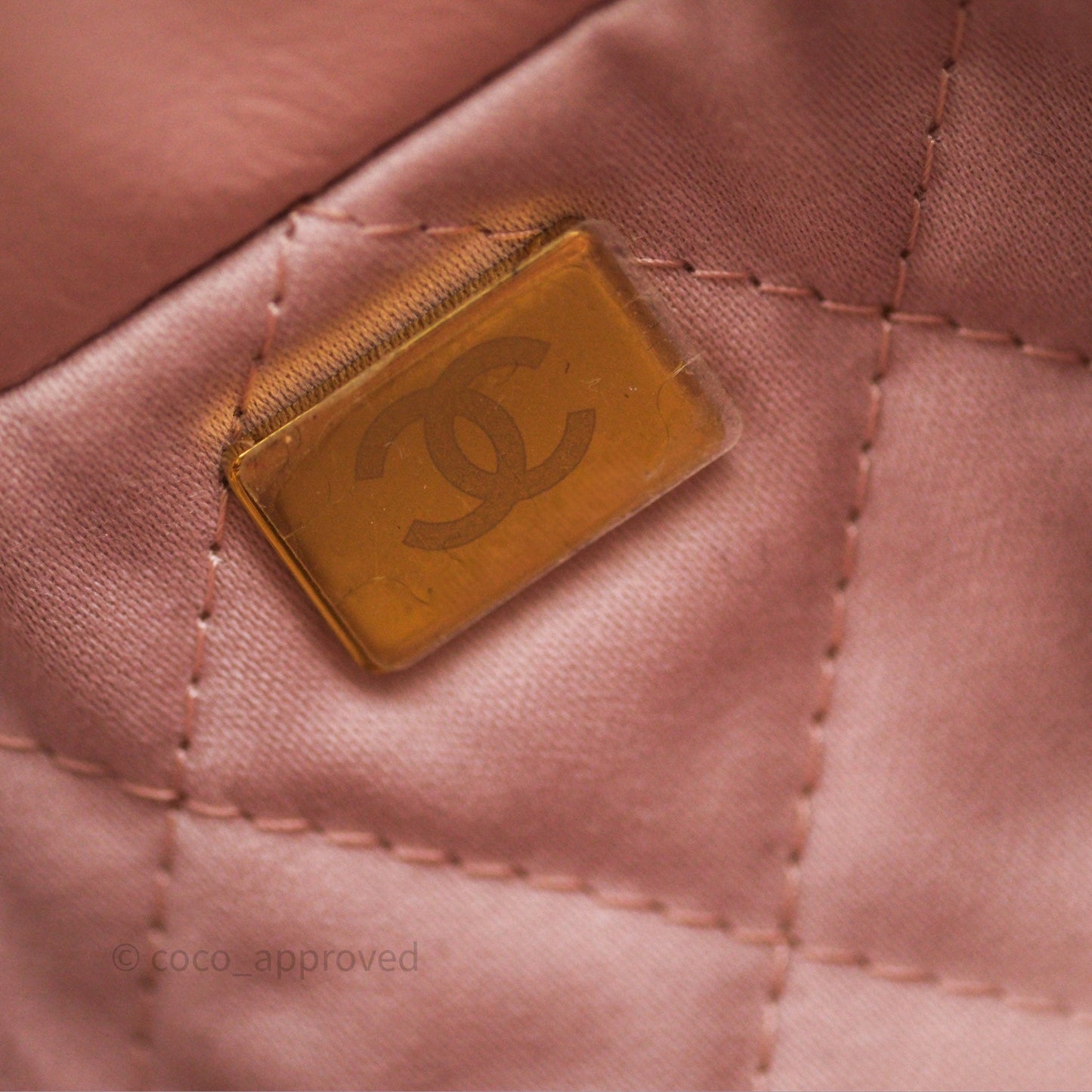 Chanel 22 Mini Bag Light Pink Crumpled Calfskin