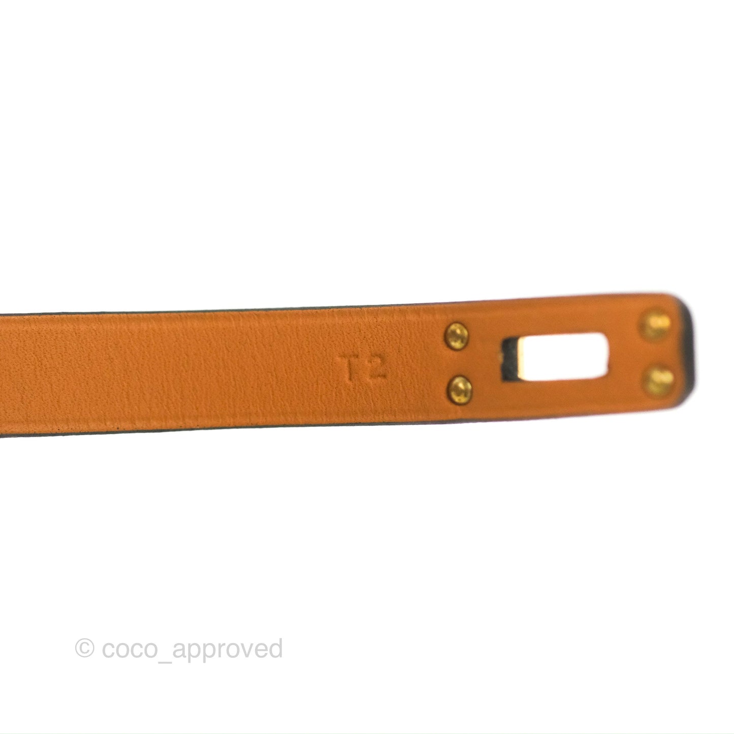 Hermès Mini Kelly Double Tour Bracelet Black Swift Gold Hardware
