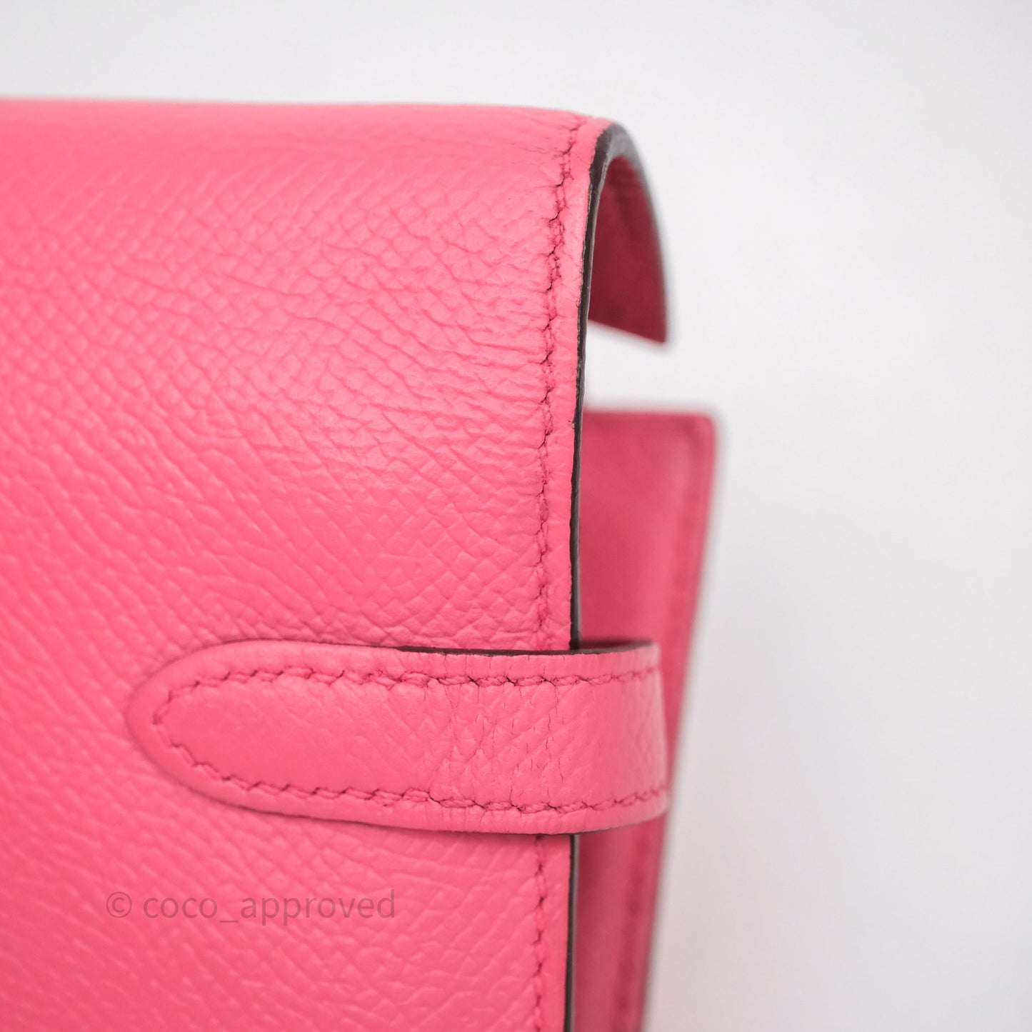 Hermès Kelly Depliant Medium Wallet Rose Epsom Gold Hardware