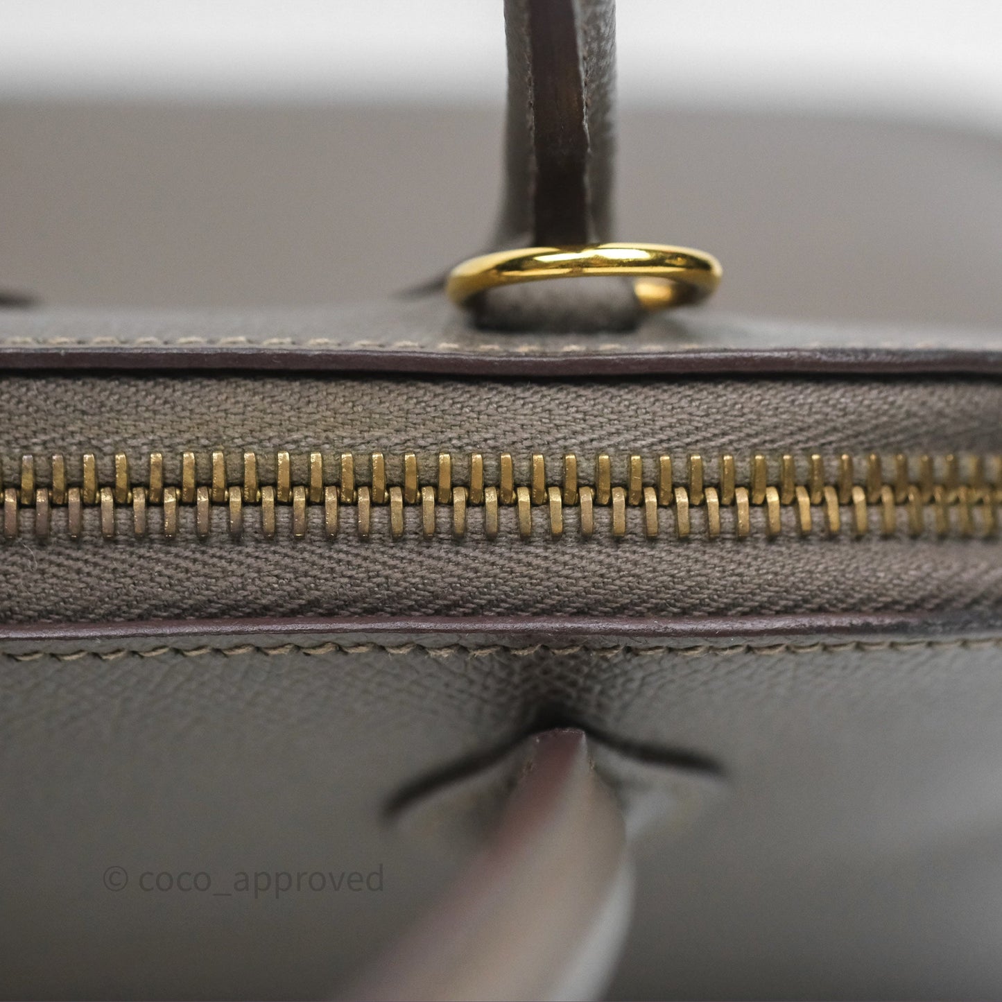 Hermès Bolide 27 Etain 8F Epsom Gold Hardware