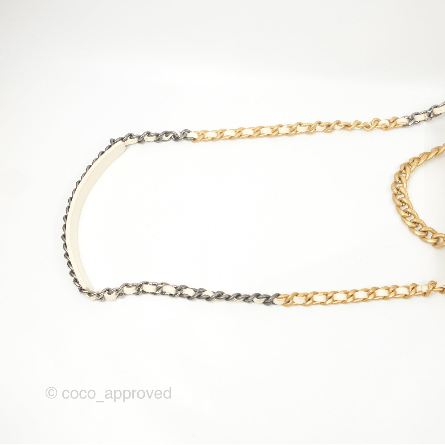 Chanel 19 Small Ivory Cream Mixed Hardware