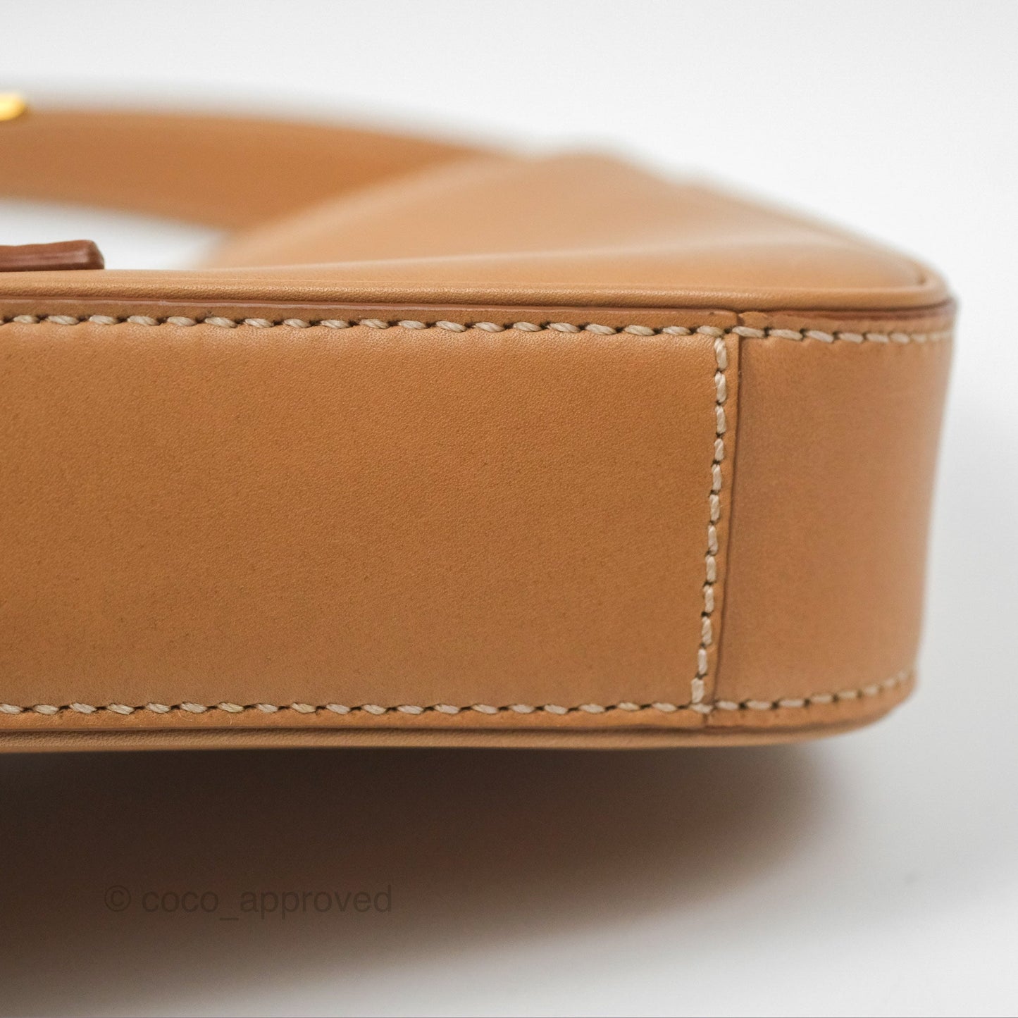 Saint Laurent Mini Le 5 À 7 Tan Calfskin Bronze Brass Hardware