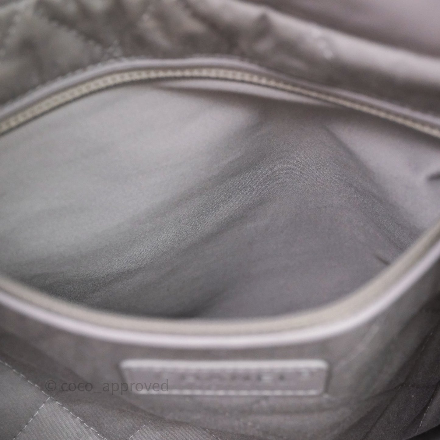 Chanel 22 Small Grey Aged Calfskin Matte Silver Hardware