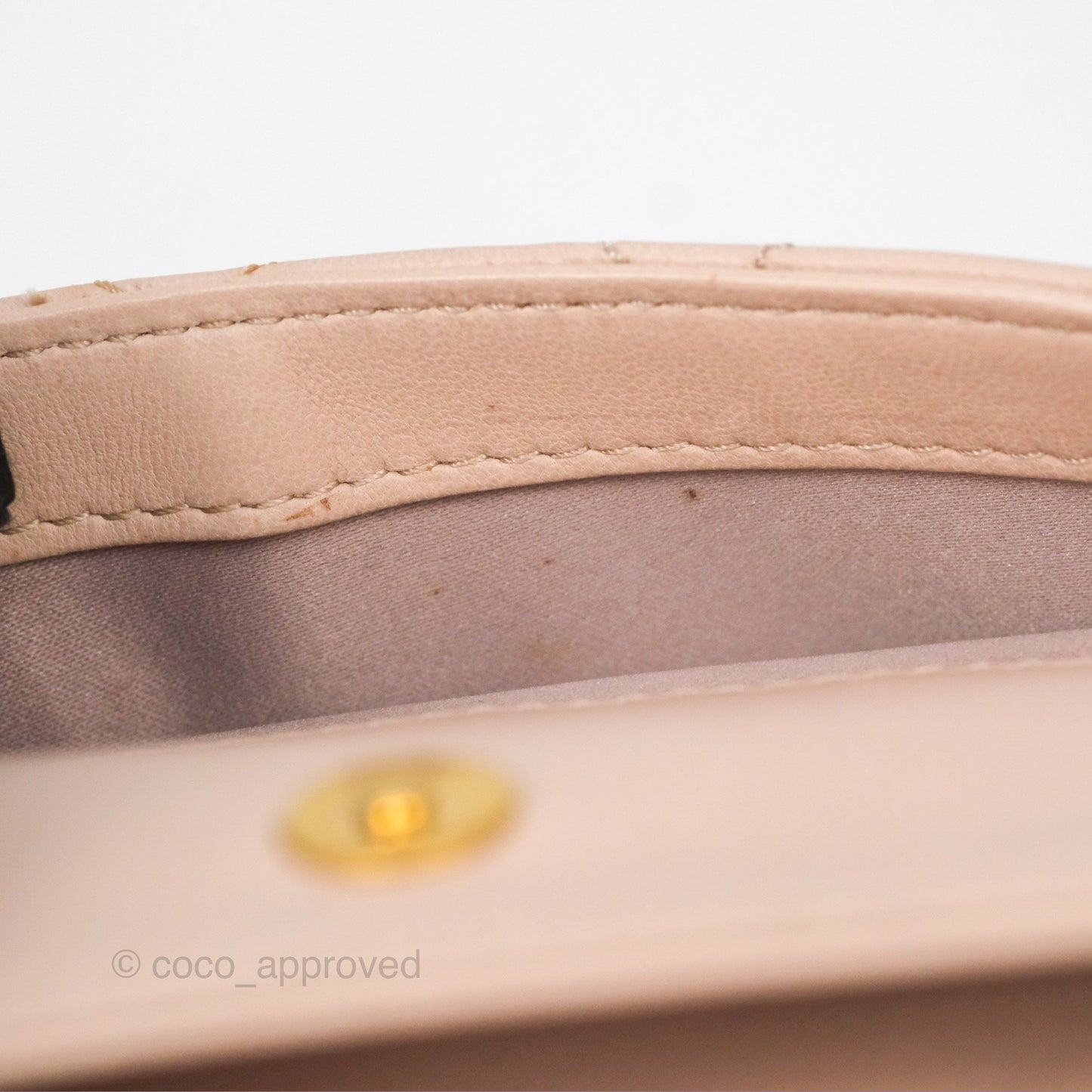 Chanel Flap Bag Pink Aged Gold Hardware