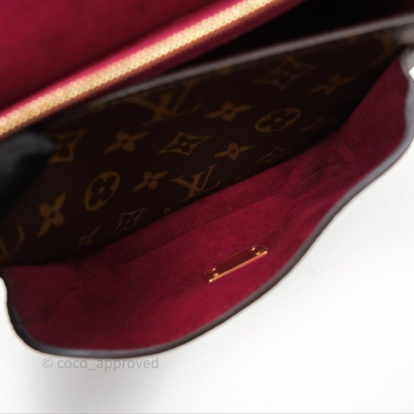 Louis Vuitton Passy Coated Canvas Monogram Gold Hardware