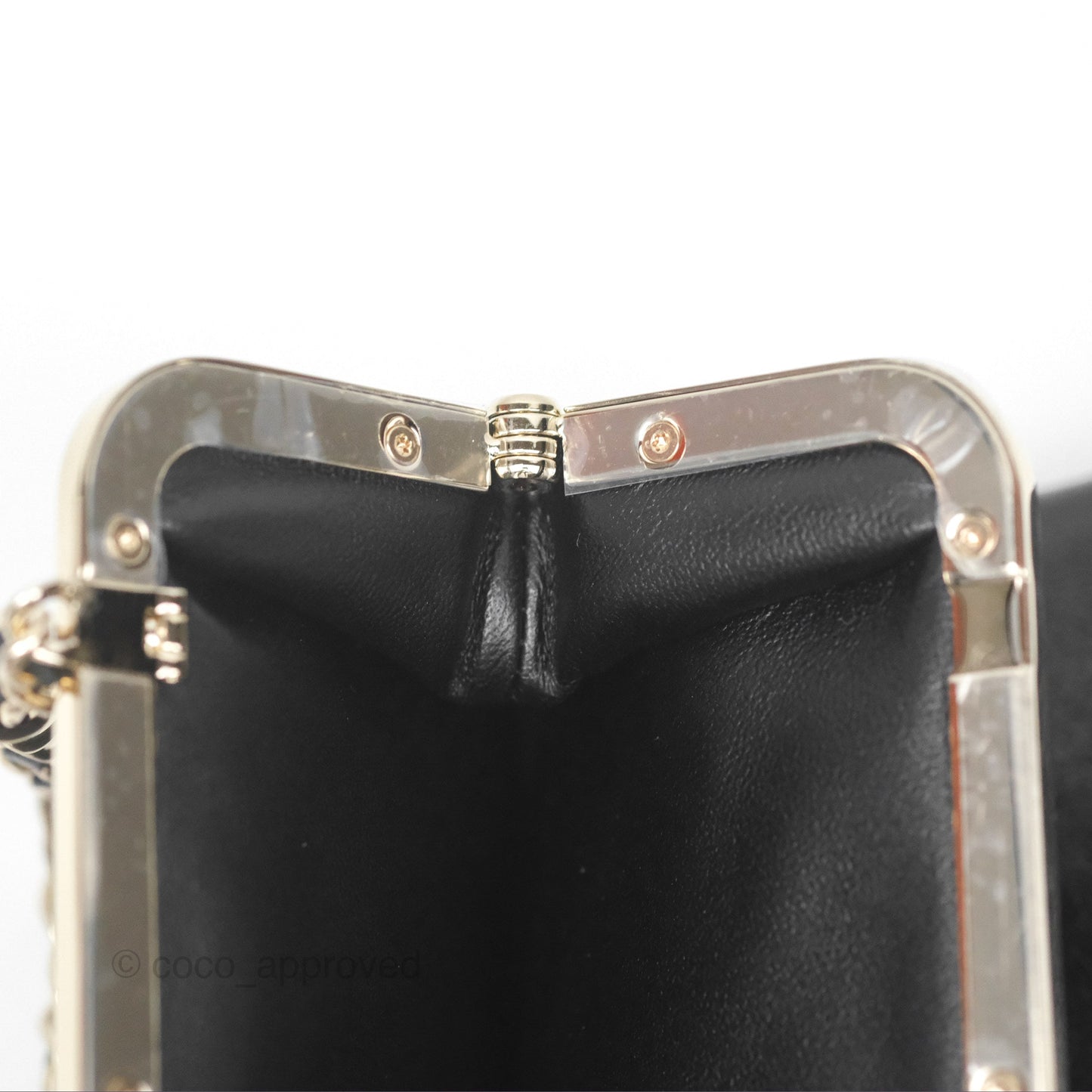 Chanel Clutch on Chain Black Calfskin Gold Hardware