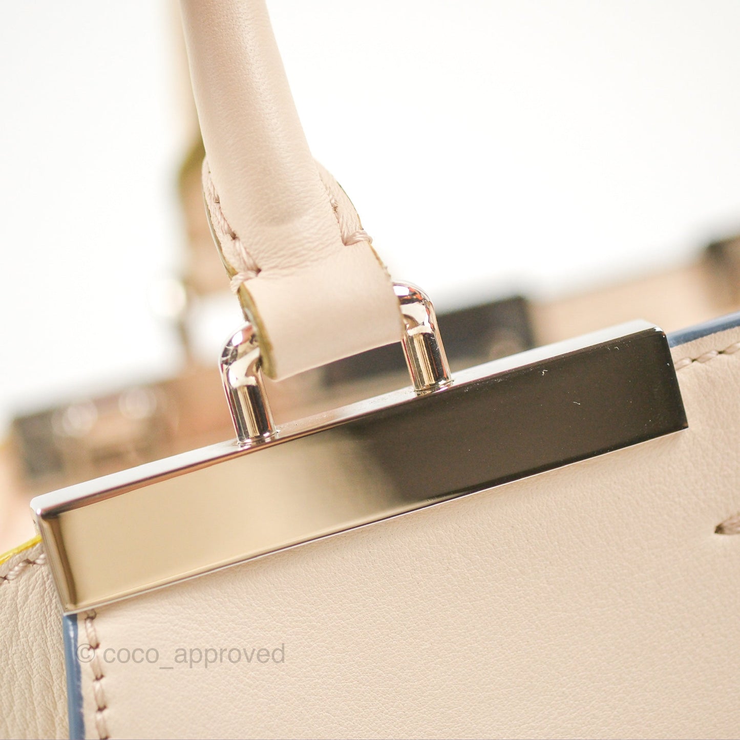 Fendi Petite 3Jours Bag Light Grey Calfskin