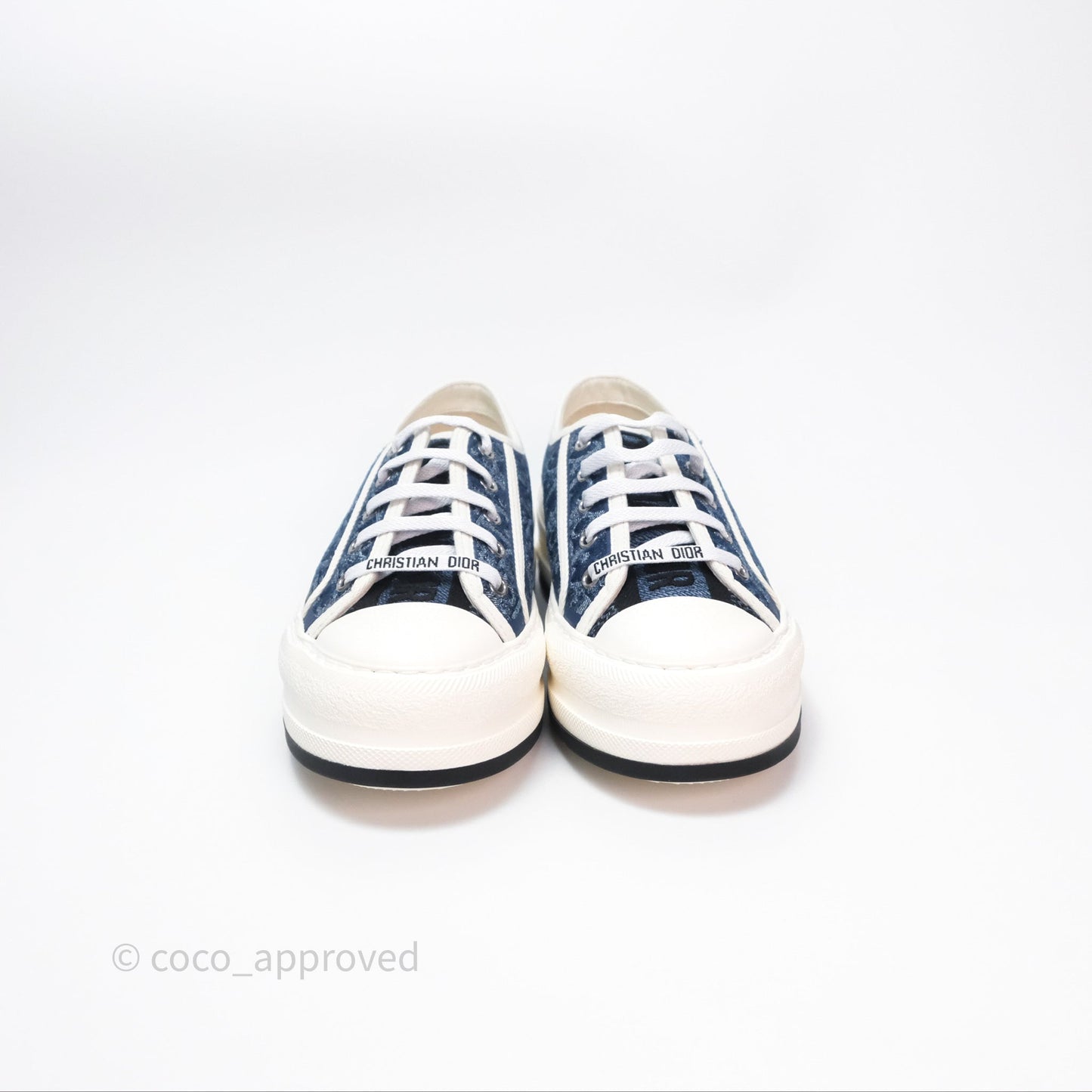 Christian Dior Walk'n'Dior Platform Sneaker Blue Denim Size 37.5