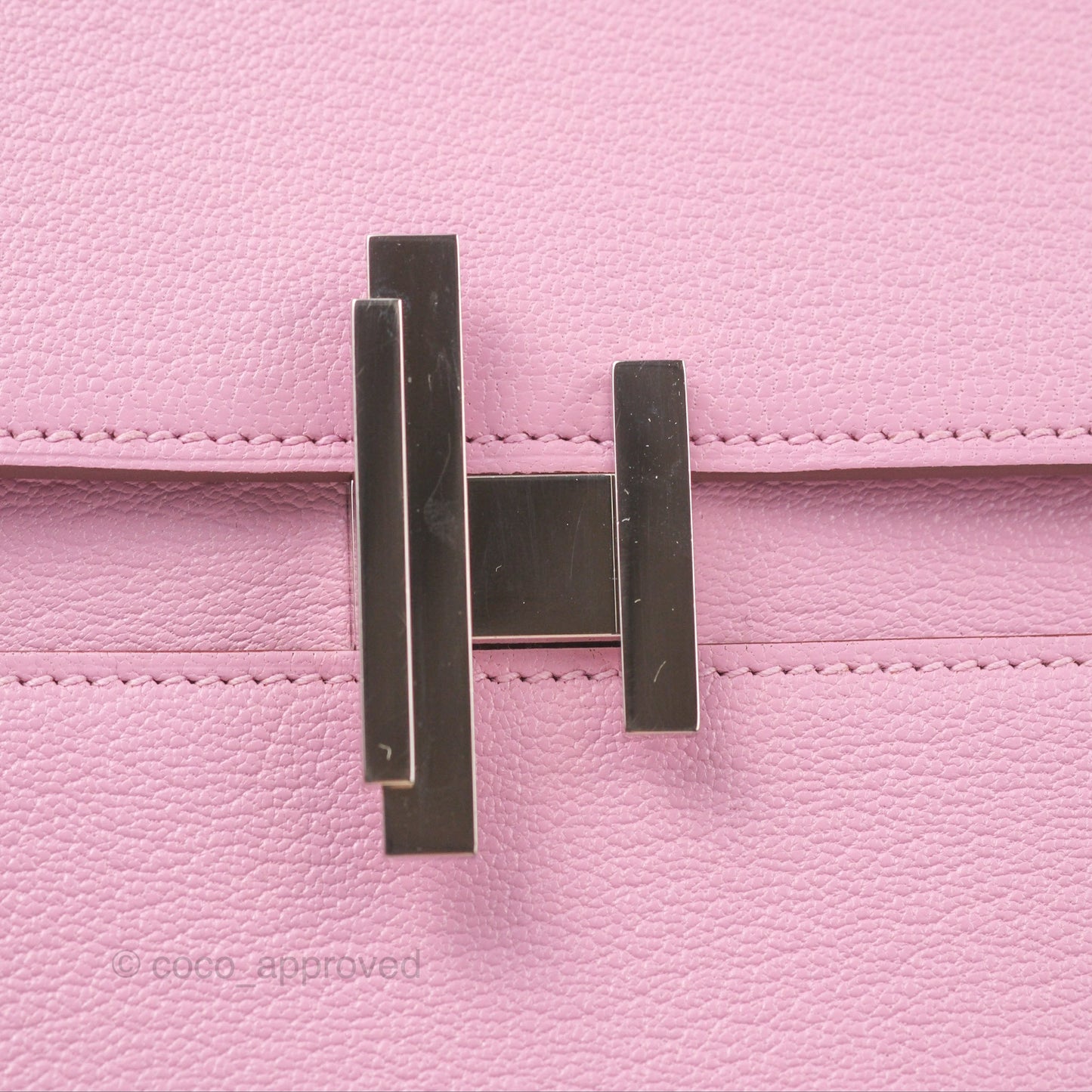 Hermès Cinhetic Box Bag Mauve Sylvestre Chevre Mysore Palladium Hardware