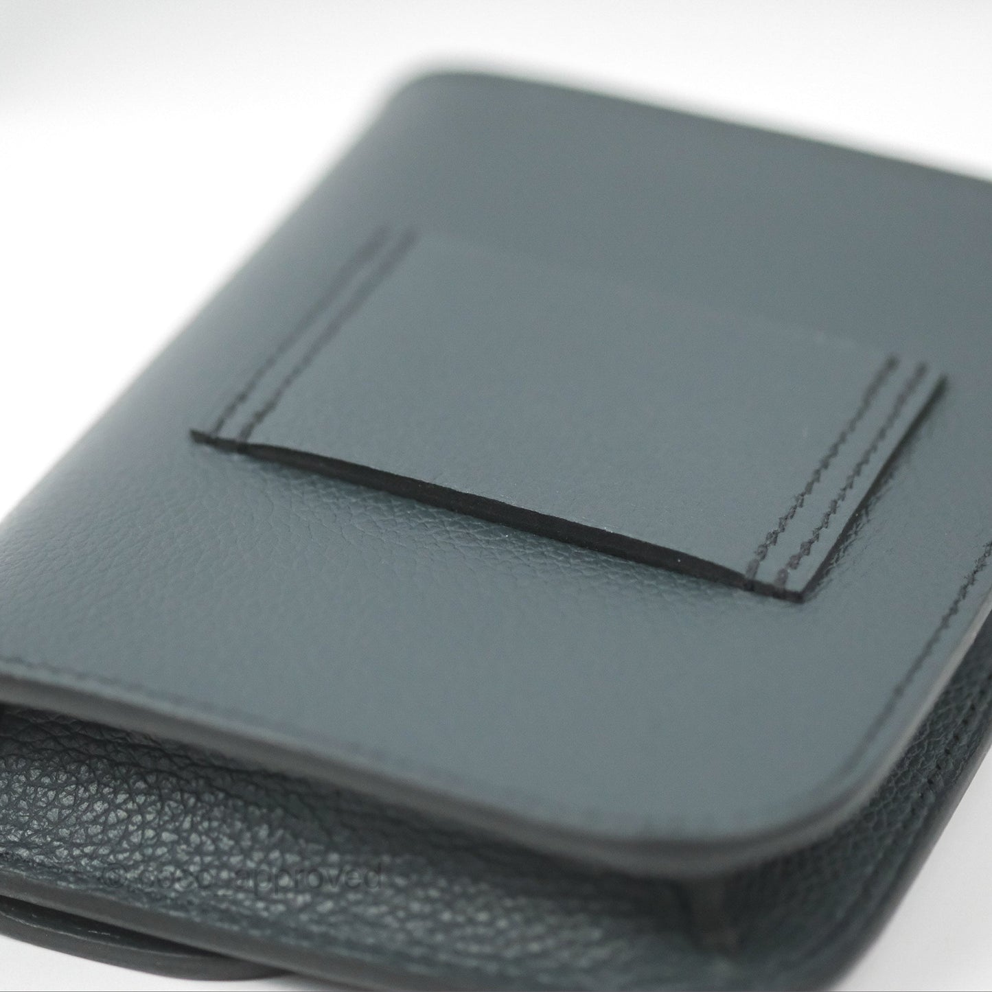 Hermès Constance Slim Wallet Vert Rousseau / Mauve Pale Evercolor Gold Hardware