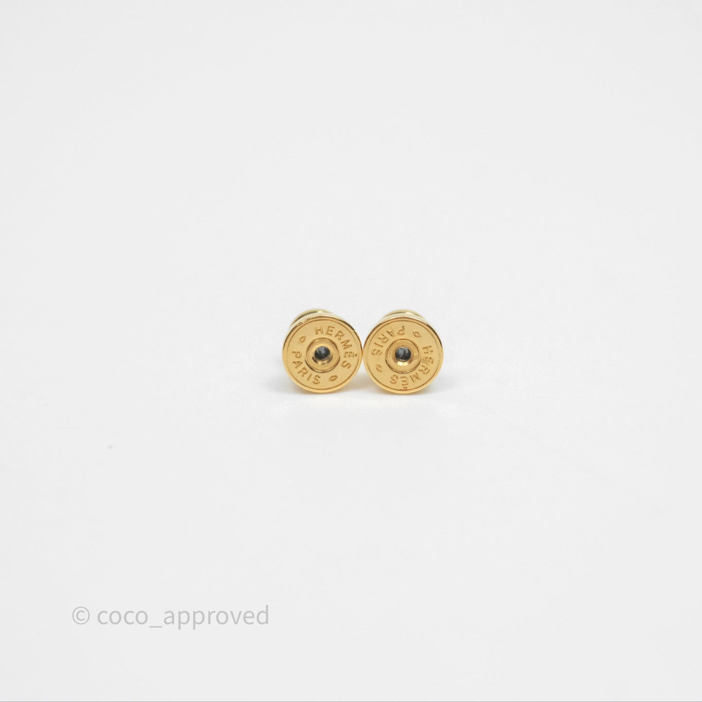 Hermès Mini Pop H Earrings New Gold A9 Gold Hardware