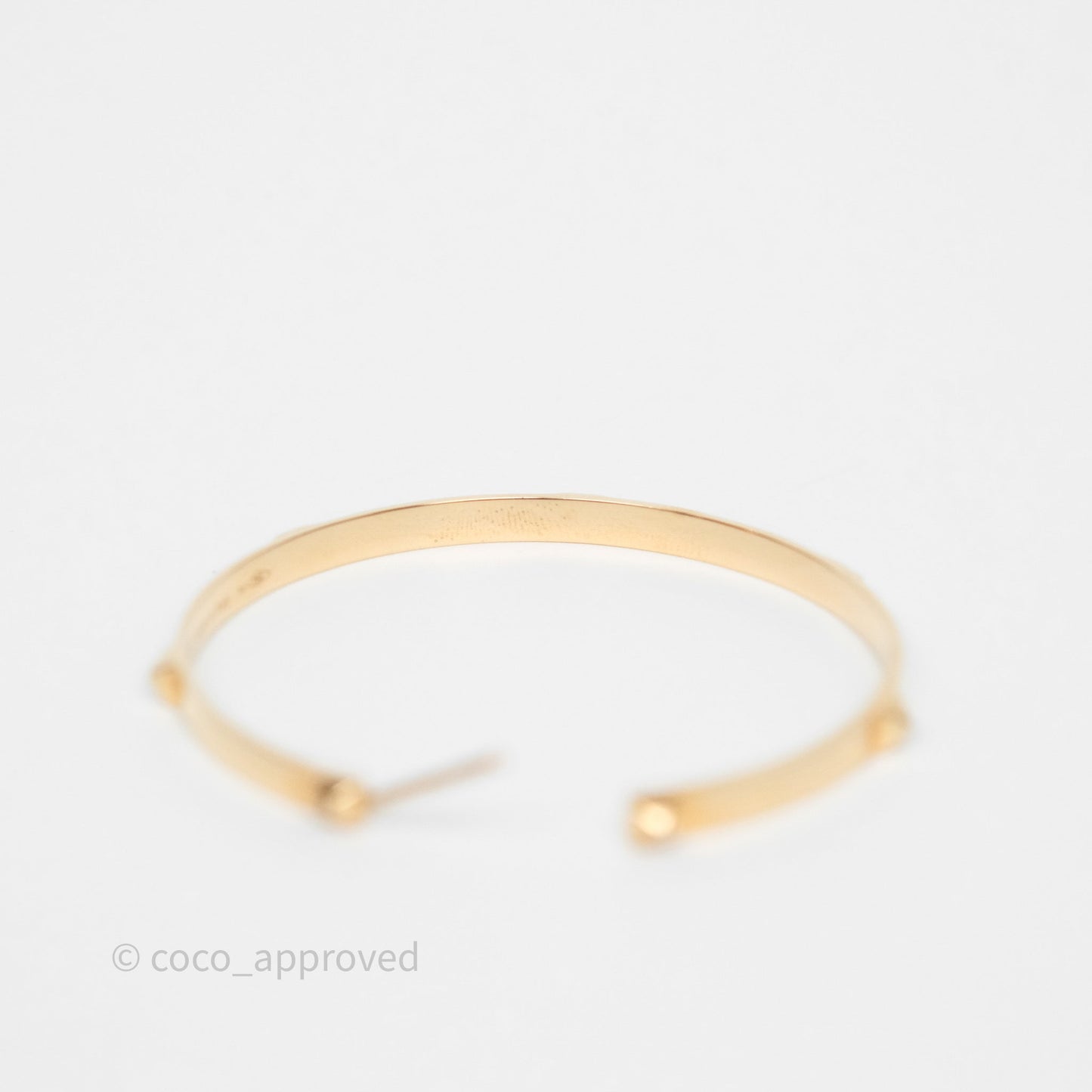 Hermès Mini Clous Hoop Earrings 18K Rose Gold