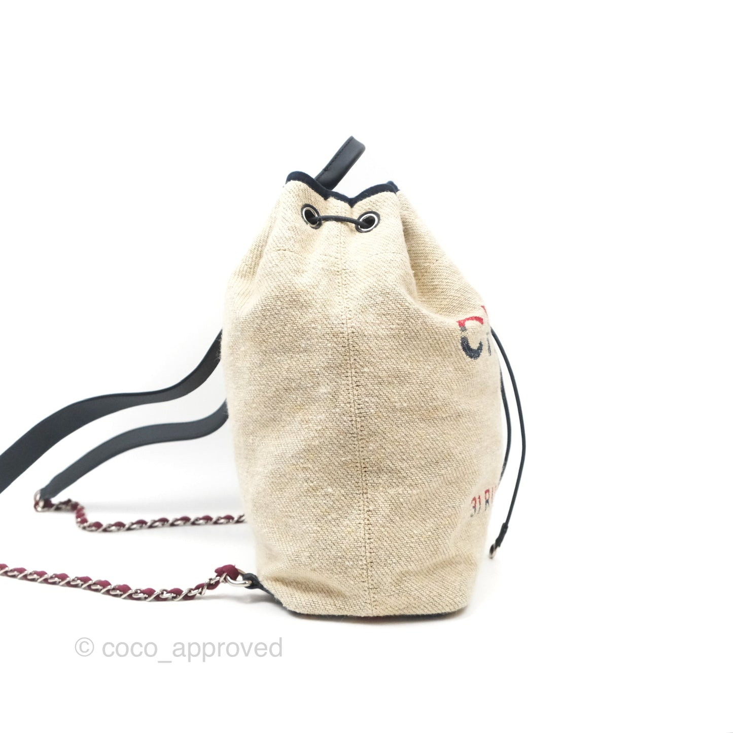 Chanel Canvas Deauville Backpack Beige